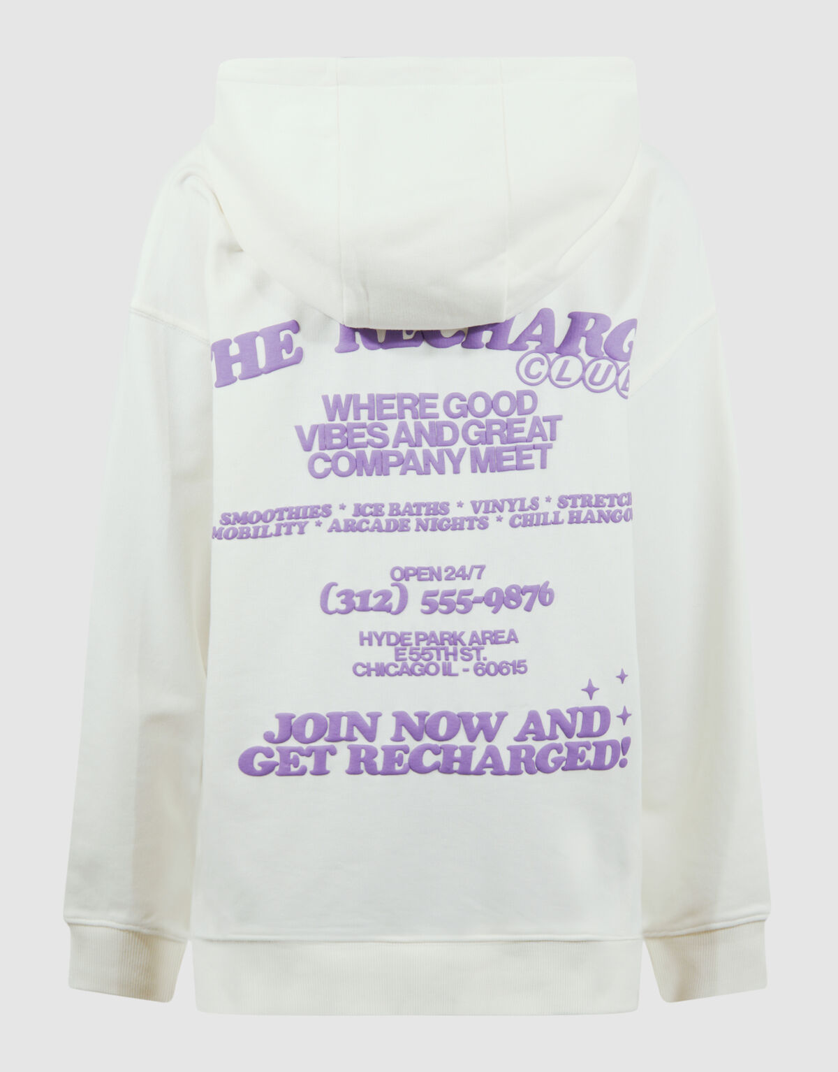 Recharged Artwork Hoodie Off White SHOEBY BOYS