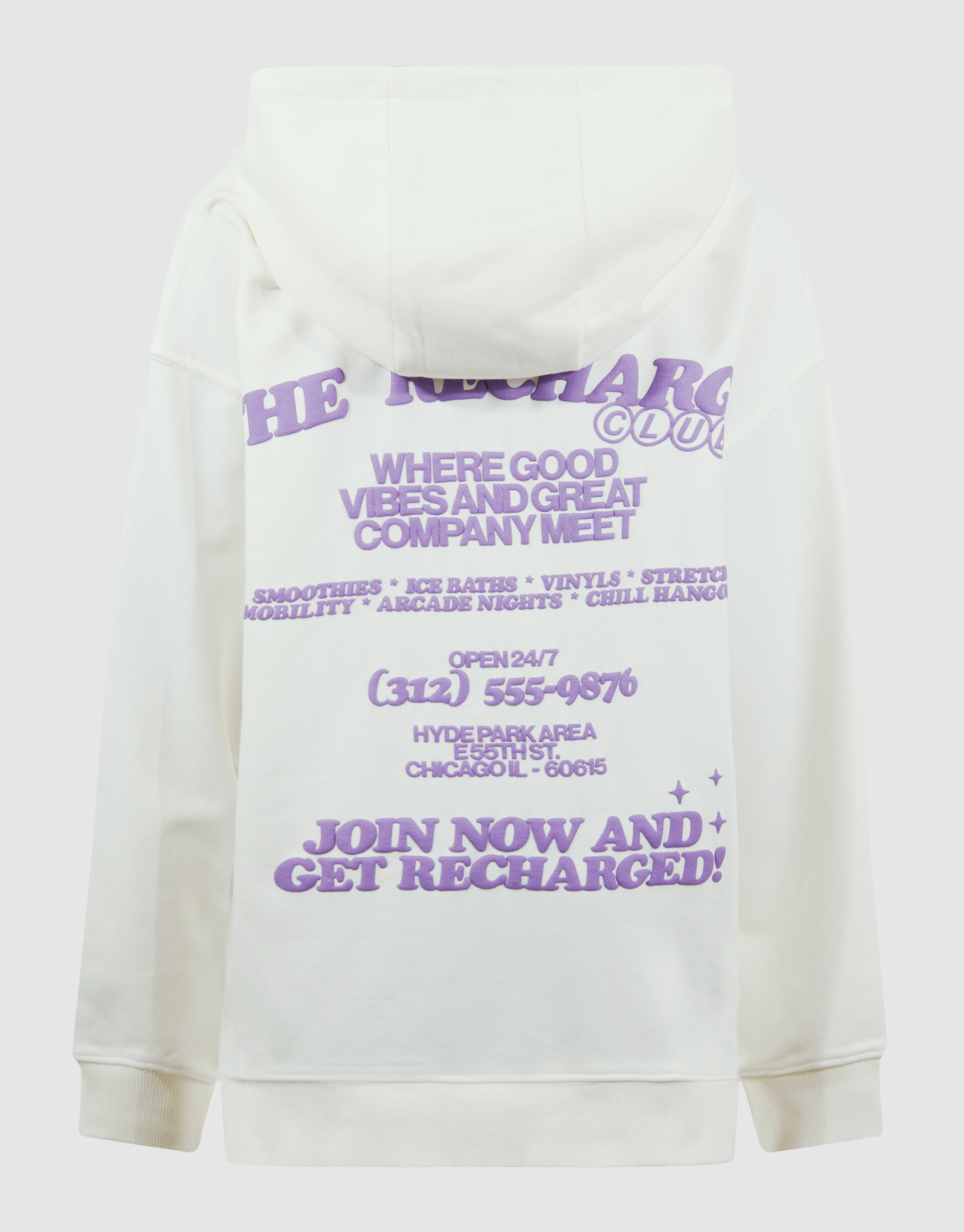 Recharged Artwork Hoodie Off White SHOEBY BOYS