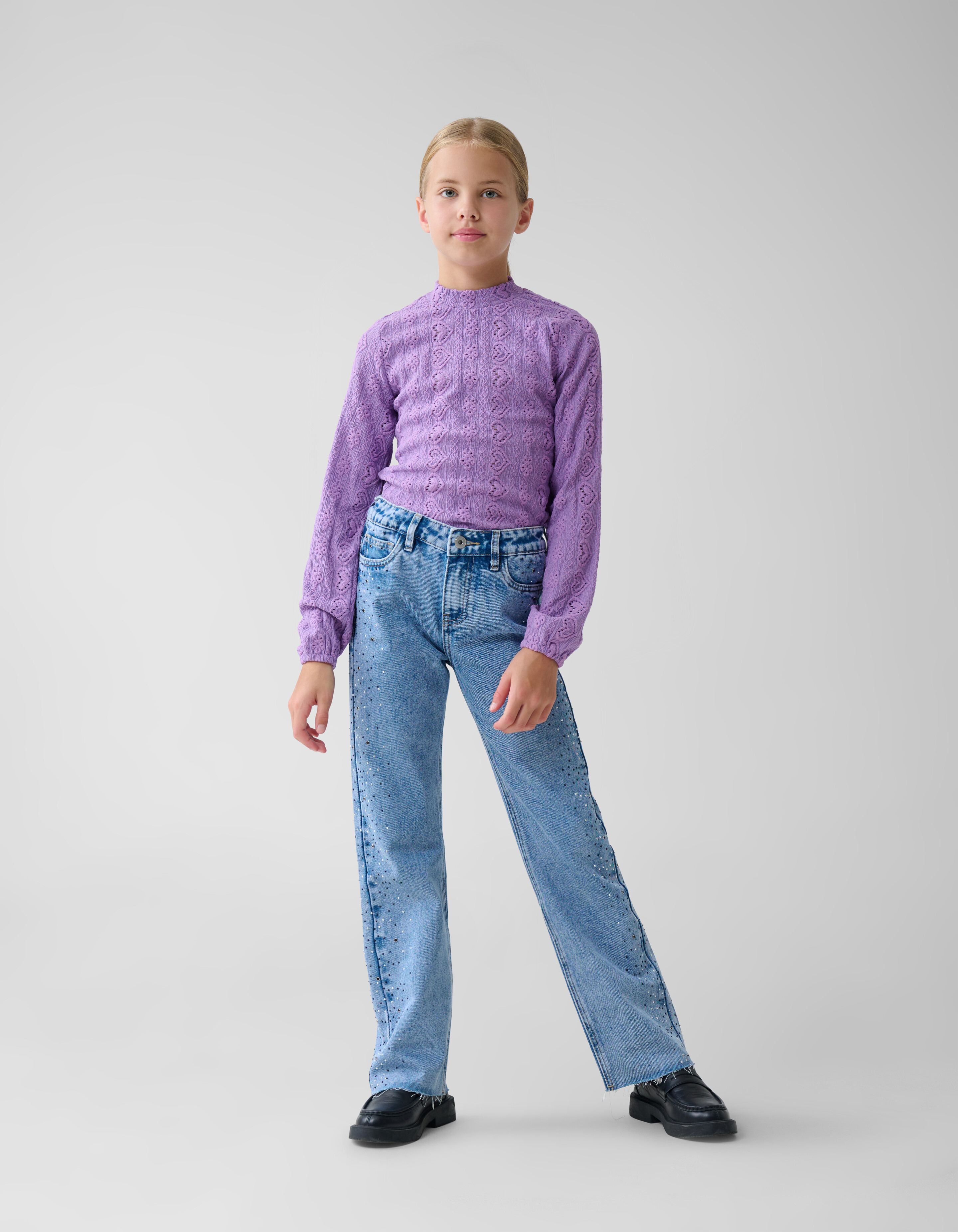 Stickerei Top Lila SHOEBY GIRLS