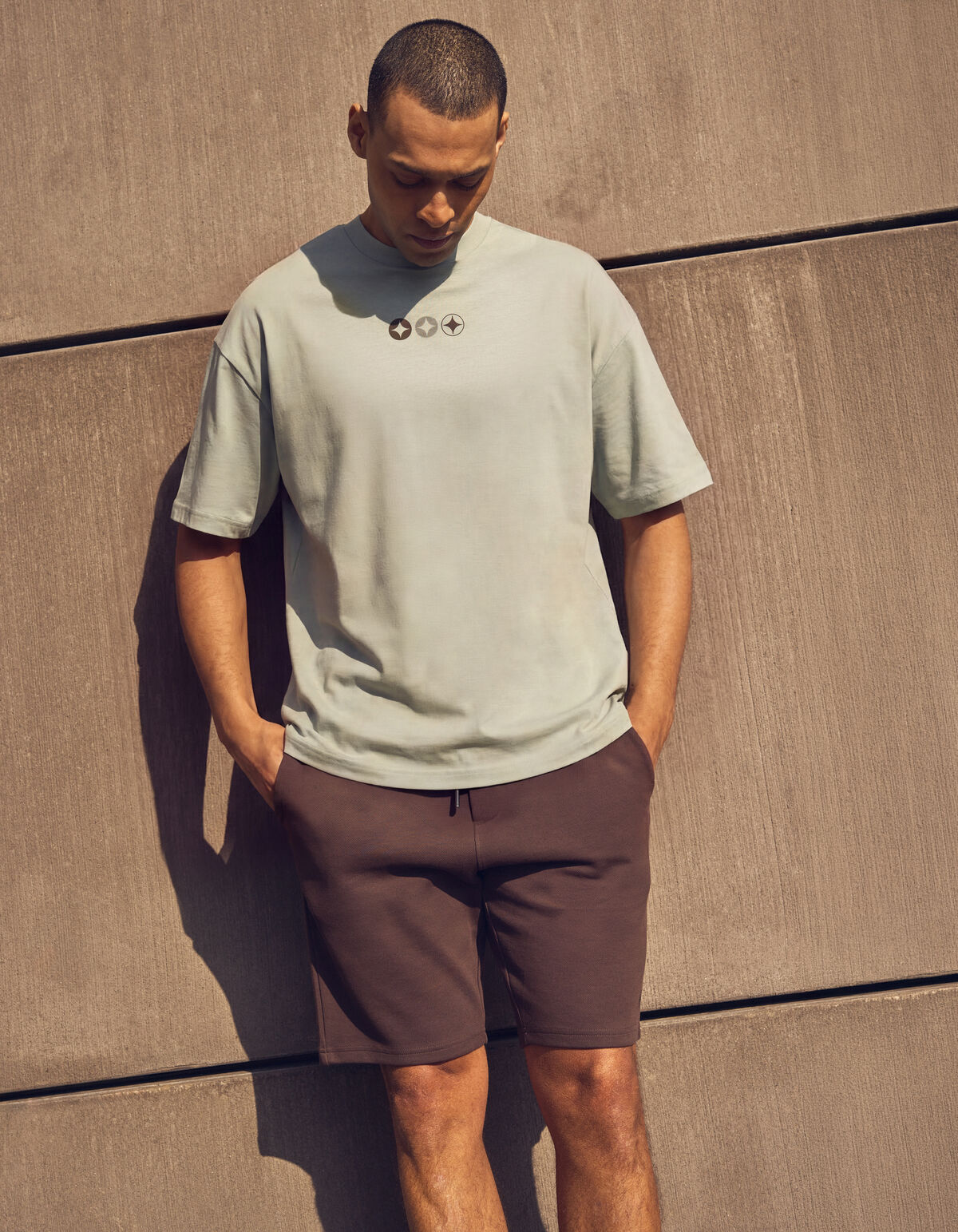 Spark Logo Artwork T-Shirt Hellgr&uuml;n SHOEBY MEN