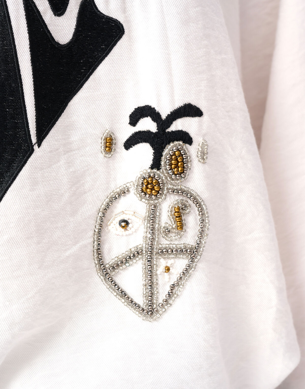 Creative Embro Bluse Gebroken Wit SHOEBY WOMEN