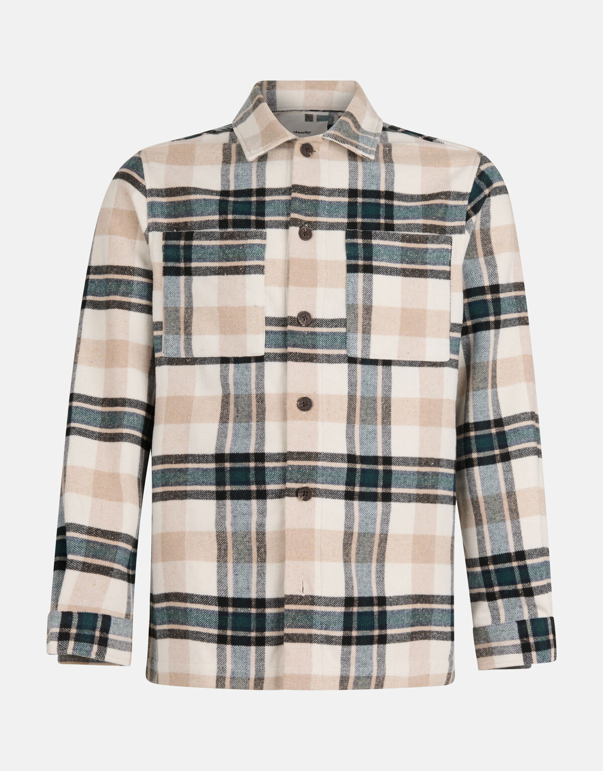 Kariertes Überhemd Beige SHOEBY MEN