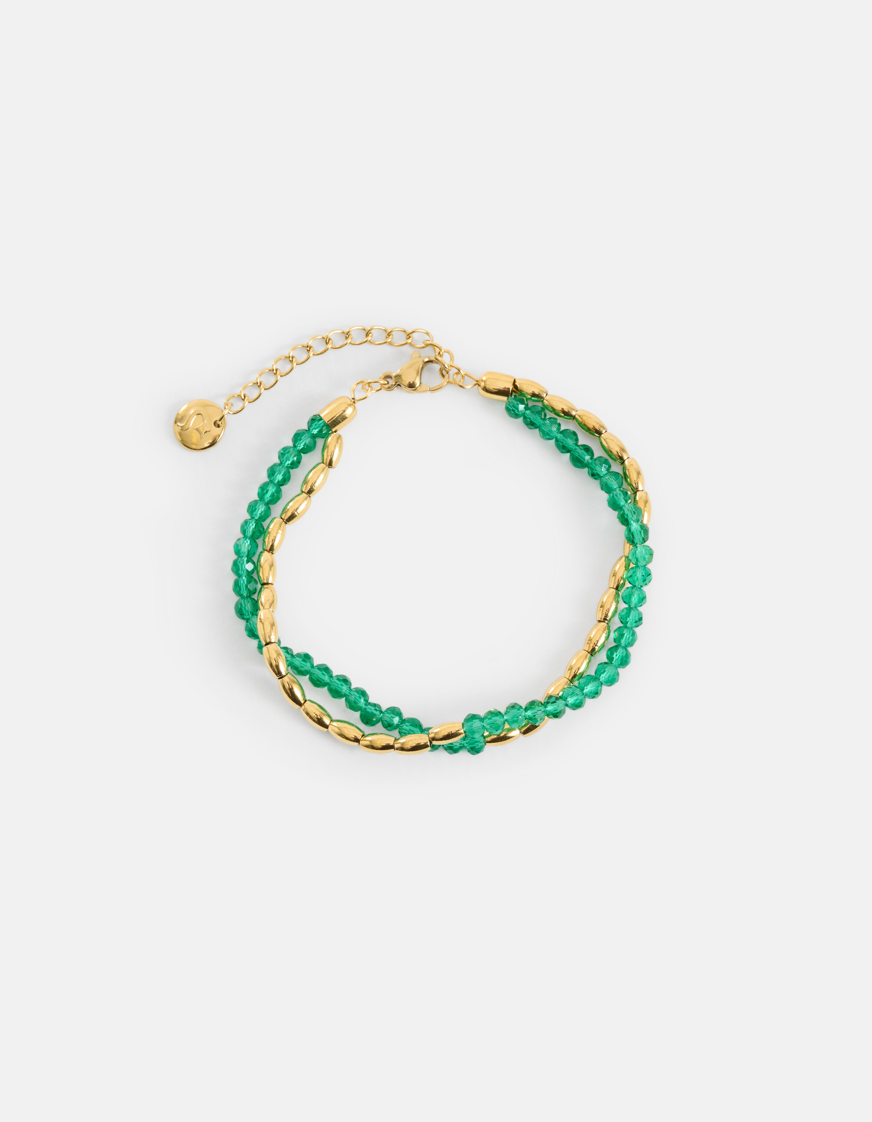 Perlenarmband Grün SHOEBY ACCESSOIRES