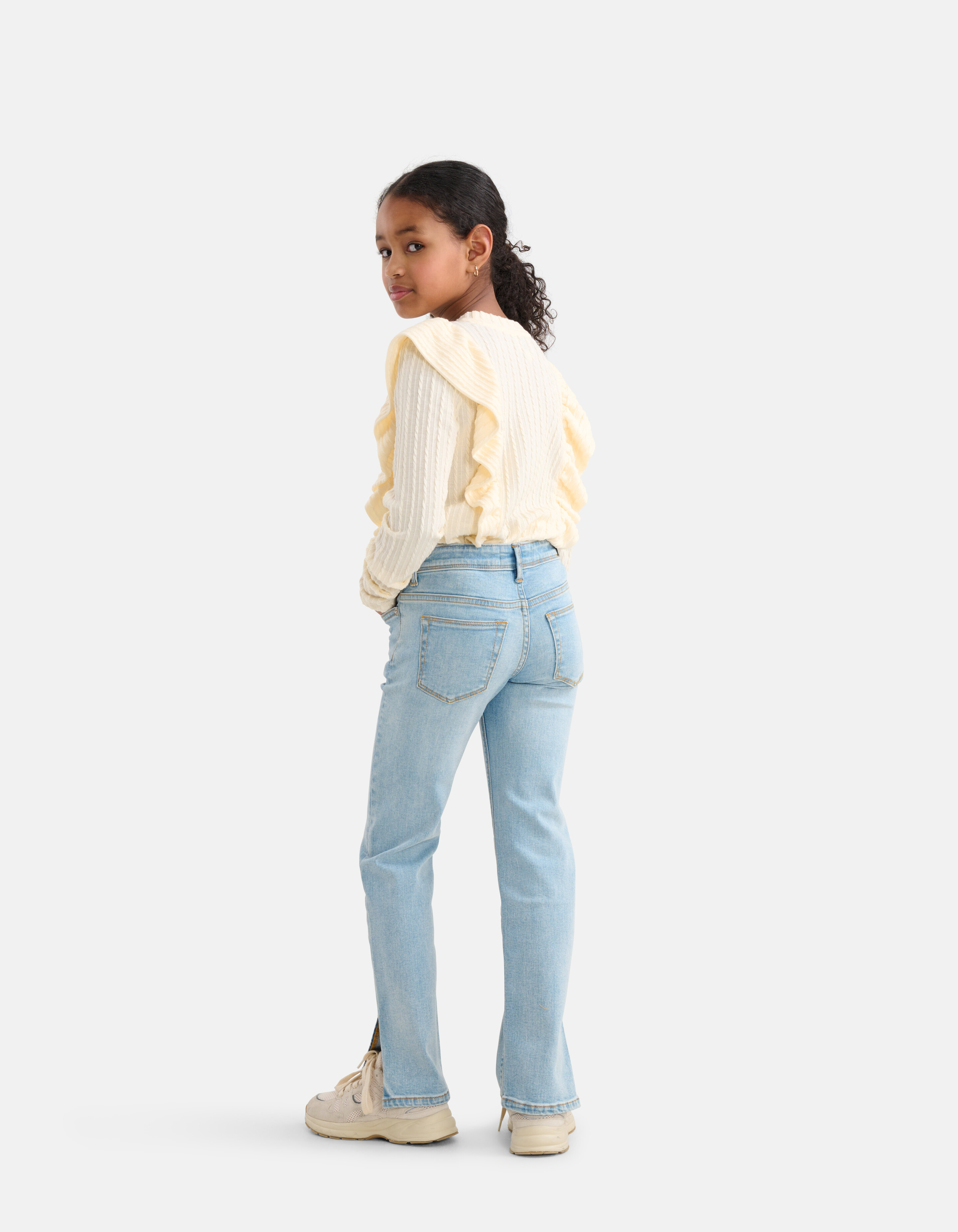 Straight Split Denim Jeans SHOEBY GIRLS