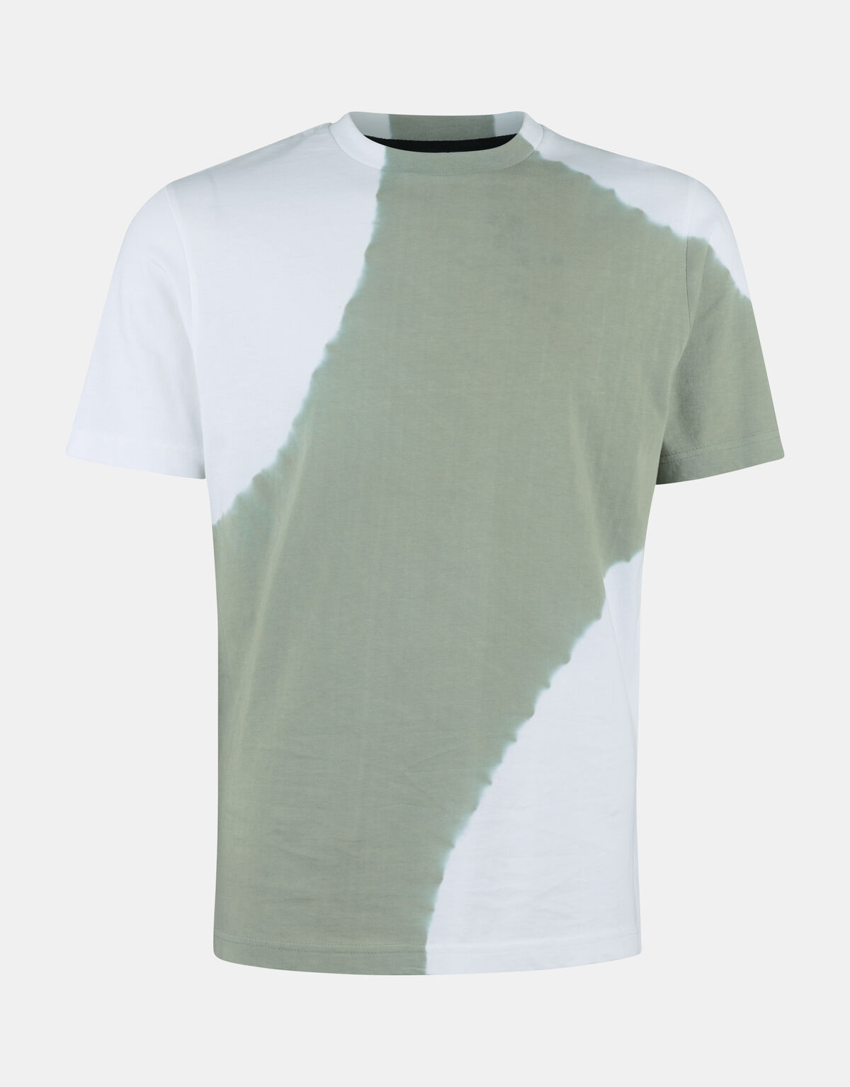 T-Shirt mit Batikdruck Grün REFILL