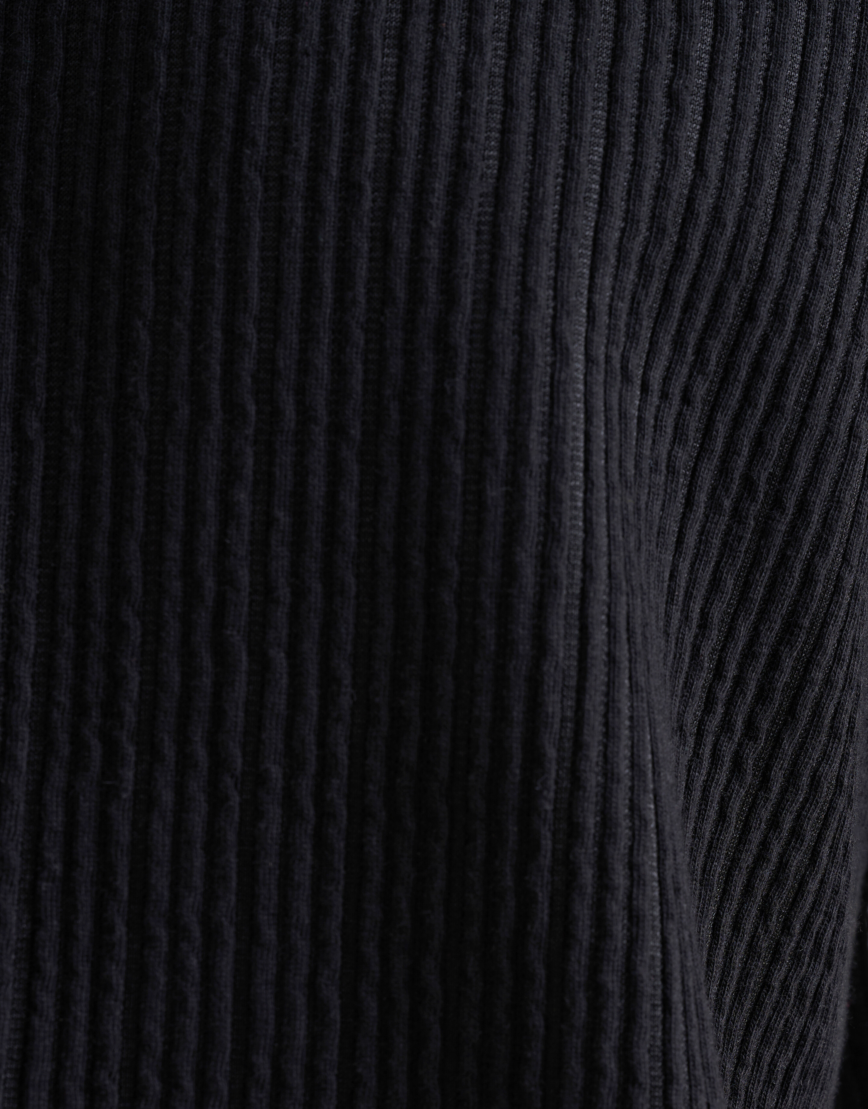 Seersucker T-Shirt Schwarz SHOEBY MEN
