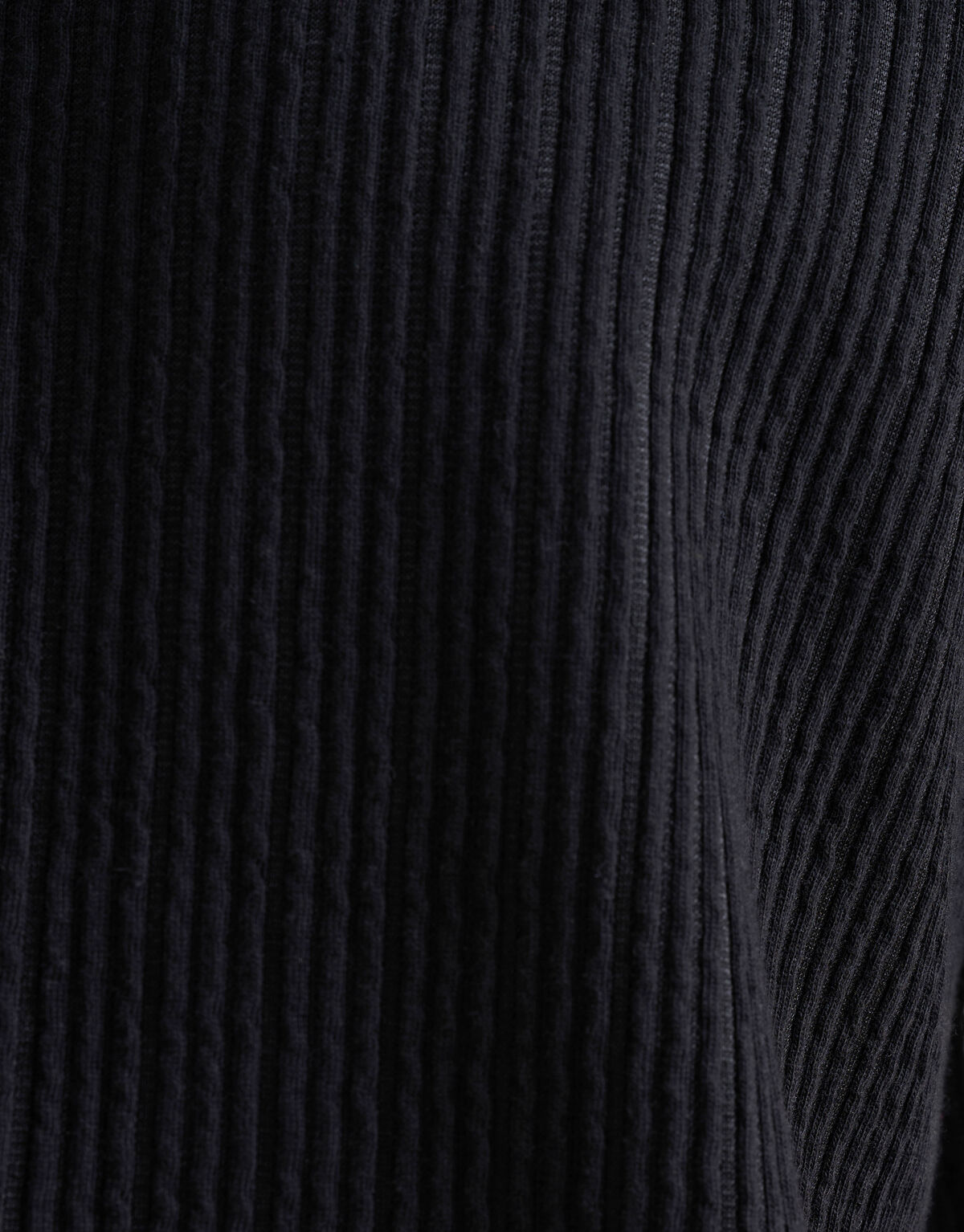 Seersucker T-Shirt Schwarz SHOEBY MEN