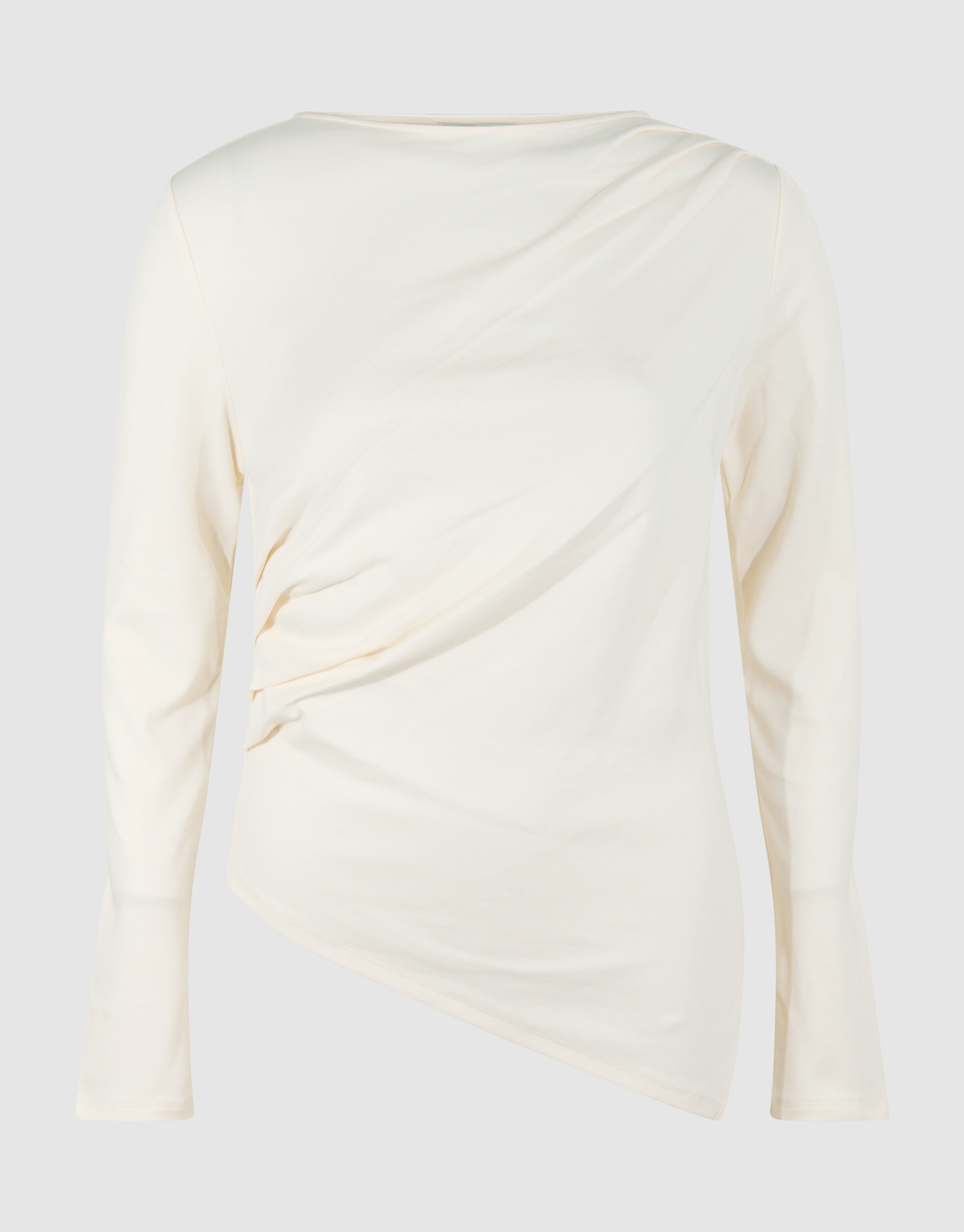 Drape Longsleeve Top Gebroken Wit SHOEBY WOMEN