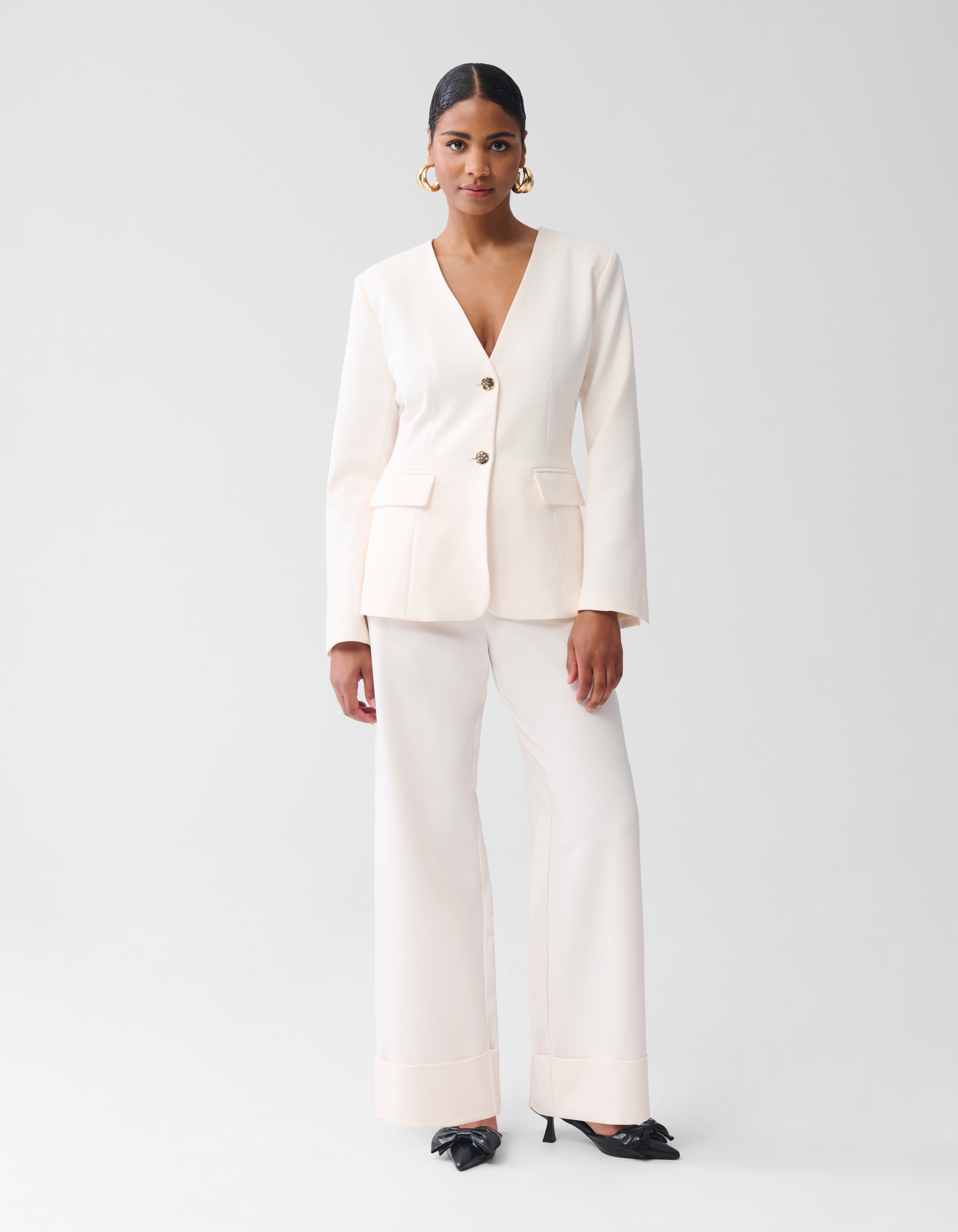 Sanduhr-Blazer Off White SHOEBY WOMEN