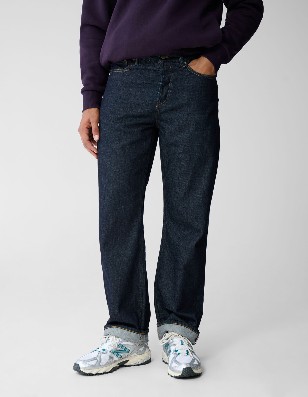 Relaxed Fit Jeans Dunkelblau SHOEBY MEN