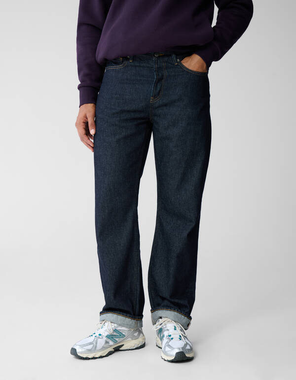Relaxed Fit Jeans Dunkelblau SHOEBY MEN