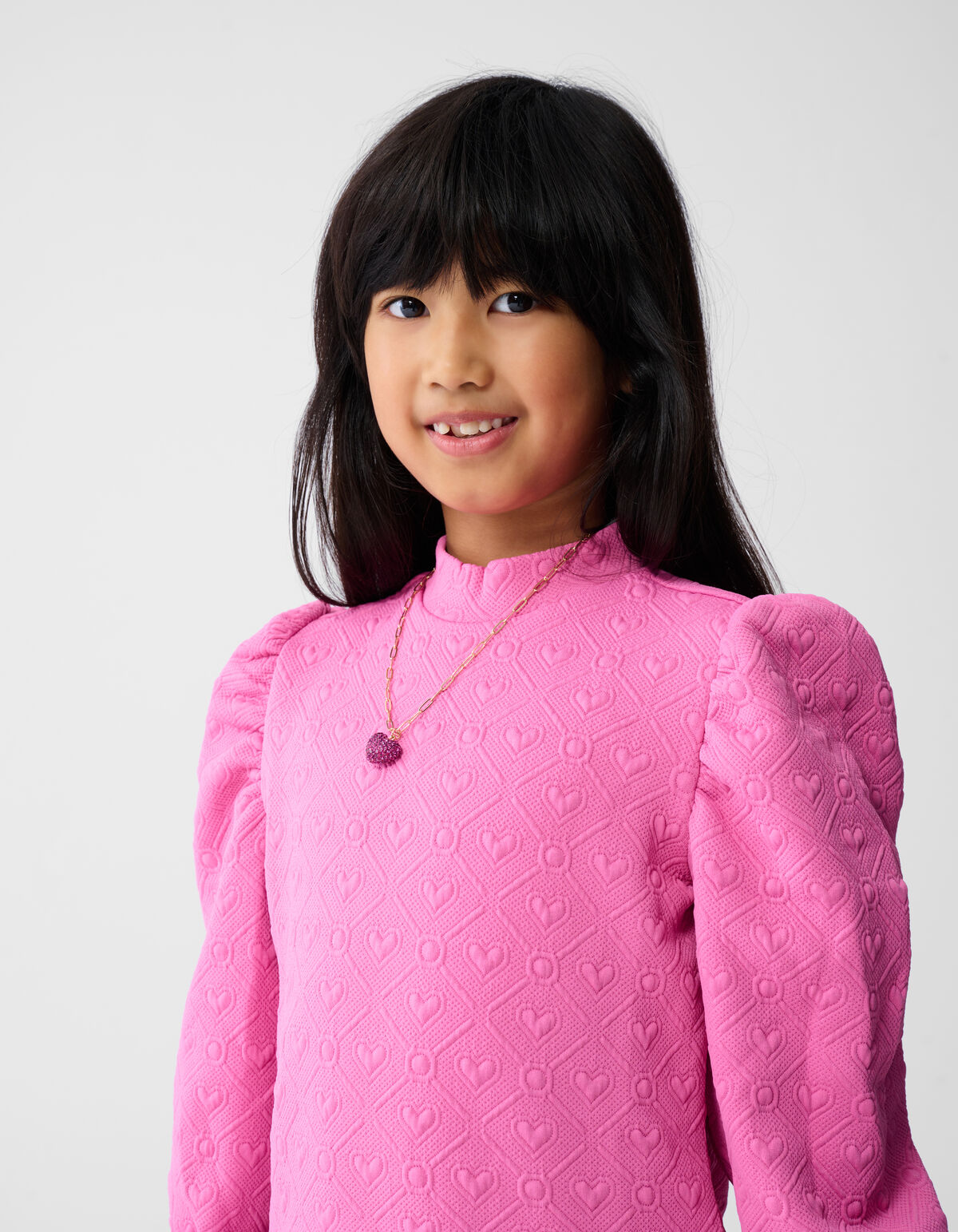 Jacquard Mini Kleid Rosa SHOEBY GIRLS