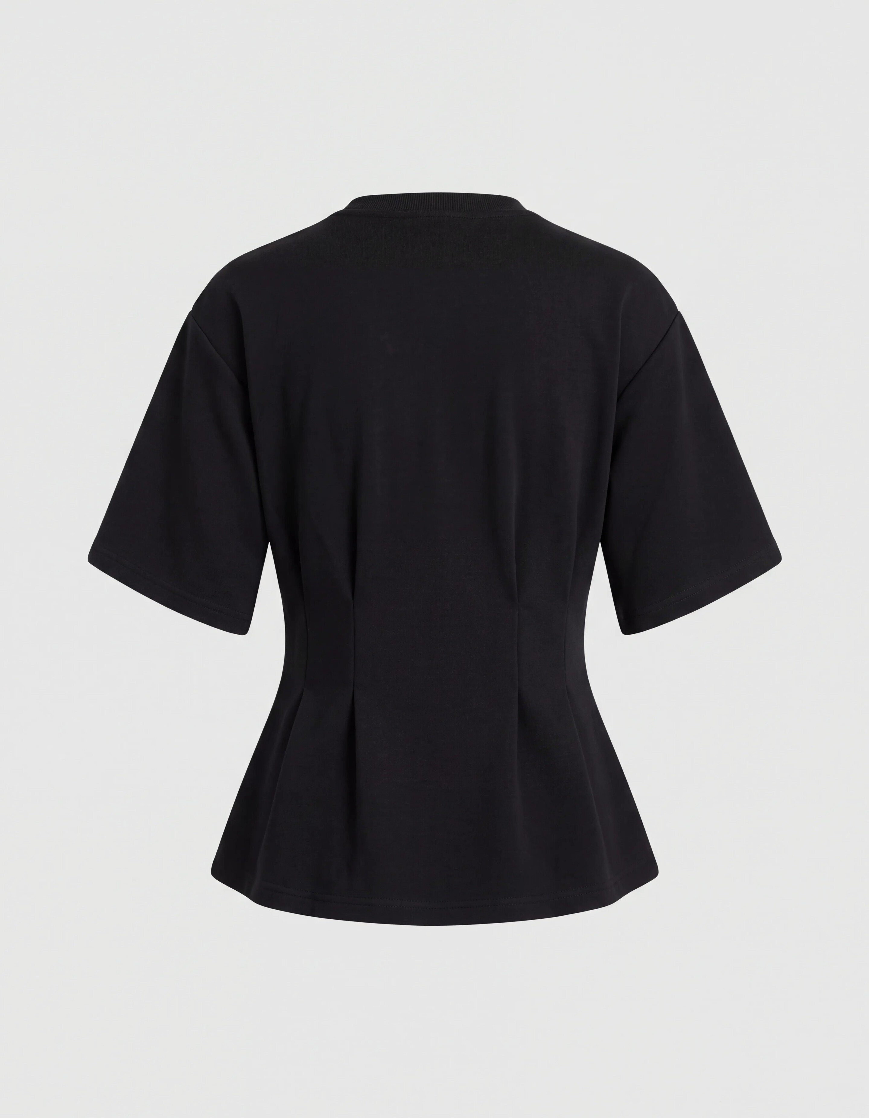 Peplum Scuba T-shirt Schwarz SHOEBY WOMEN