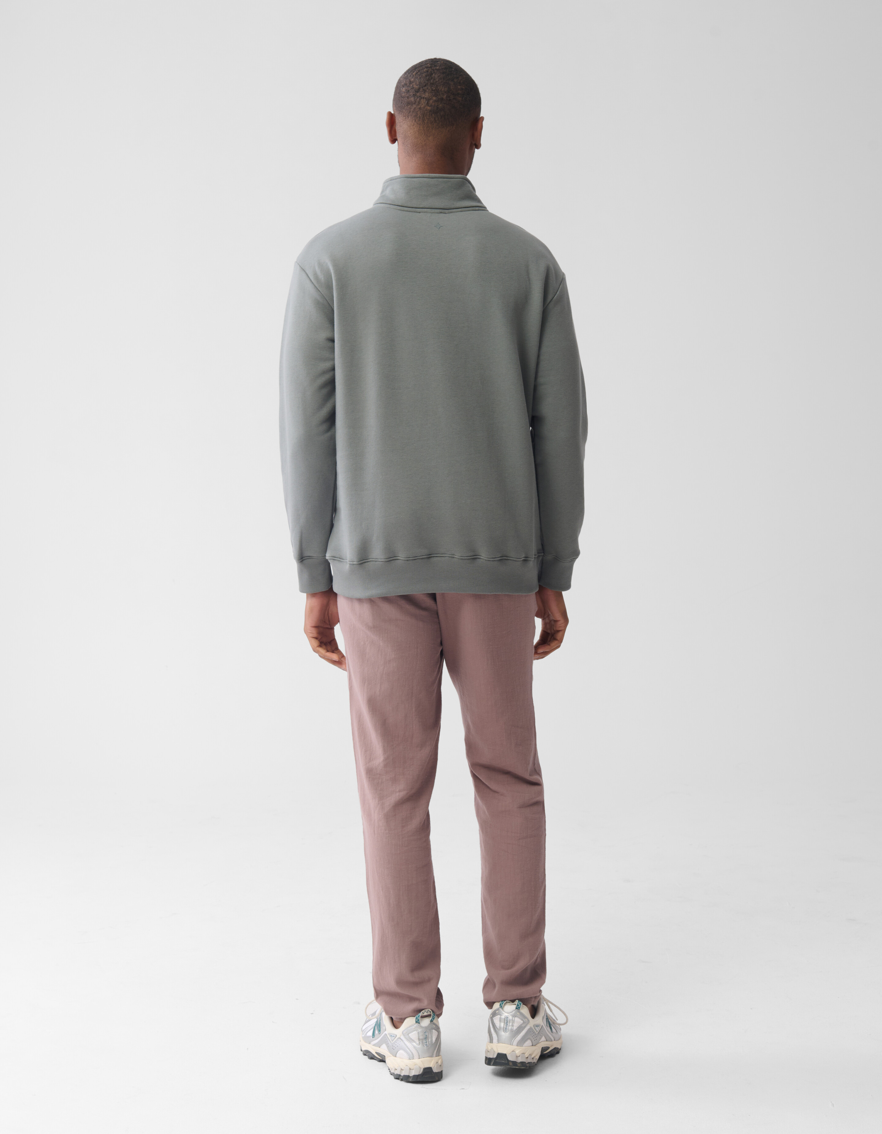 Pullover mit Reißverschluss Dunkelgrün SHOEBY MEN