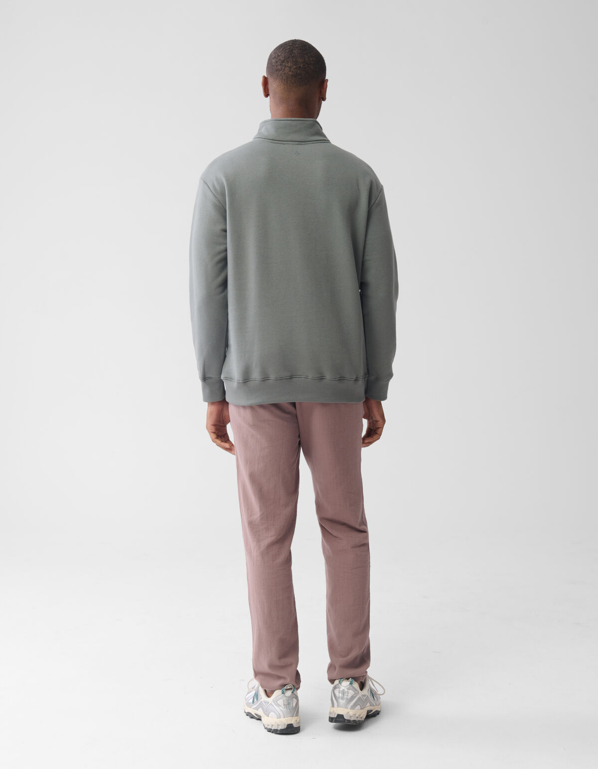 Pullover mit Reißverschluss Dunkelgrün SHOEBY MEN