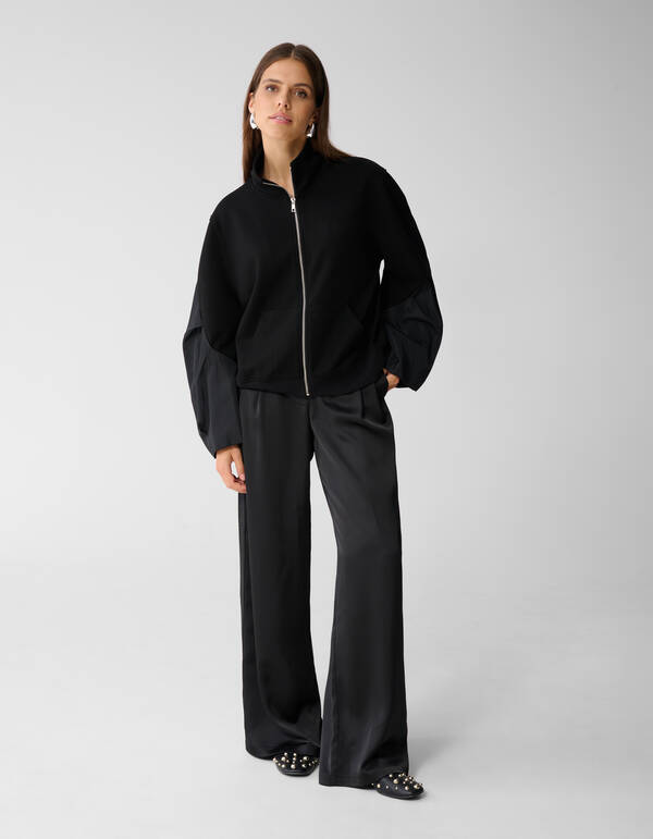 Bomber Ärmel Weste Schwarz von Mieke SHOEBY WOMEN