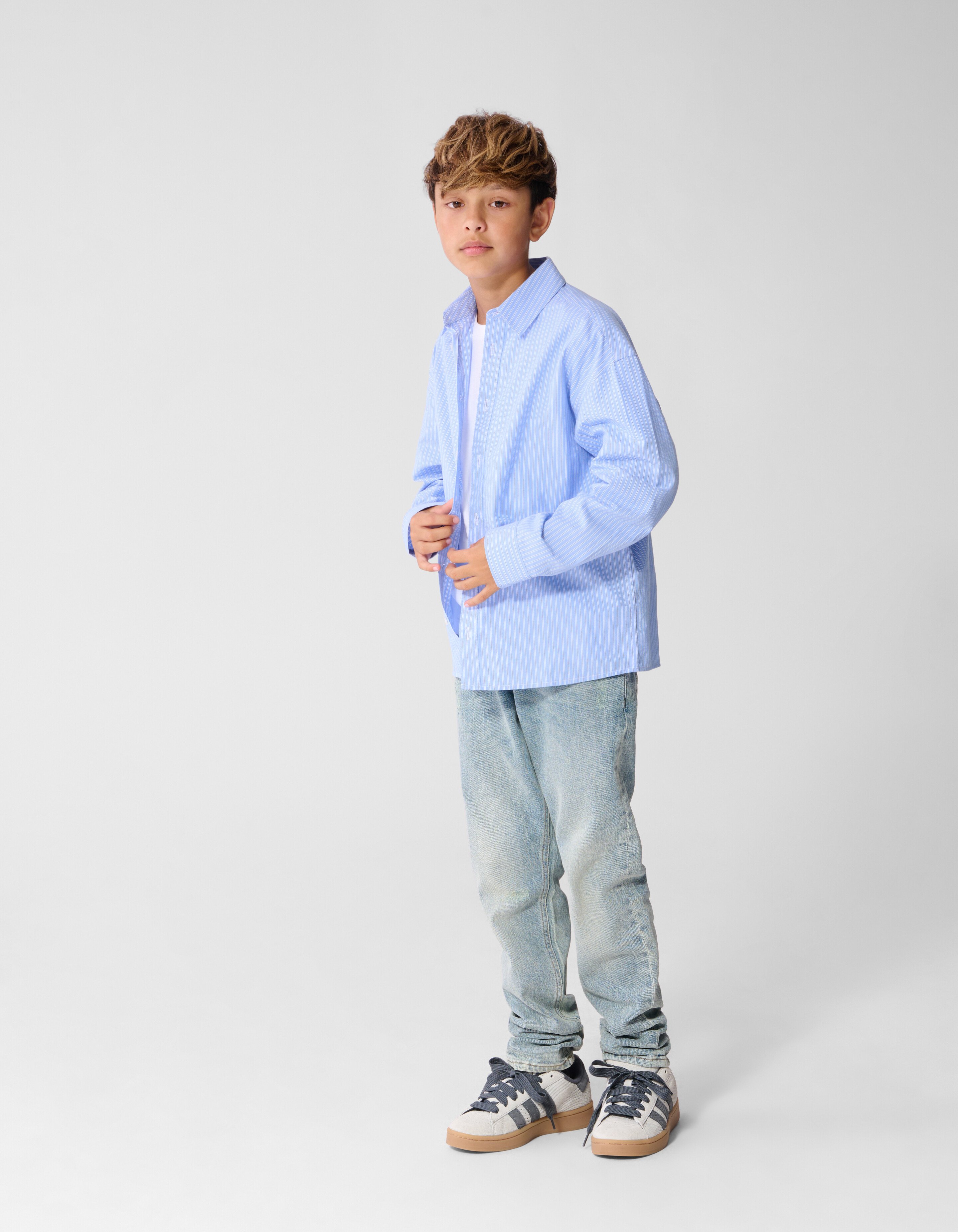 Gestreifte Hemd Blau SHOEBY BOYS
