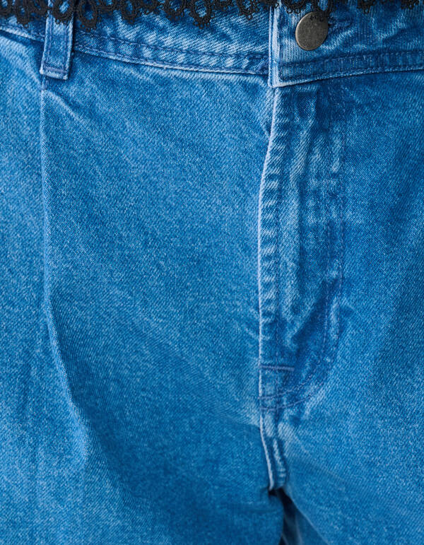 Faltenhose mit weitem Bein, Mediumstone SHOEBY WOMEN