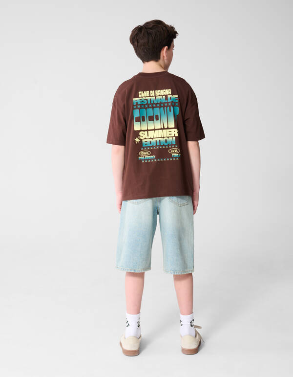 Kokosnuss Kunst T-Shirt Braun SHOEBY BOYS