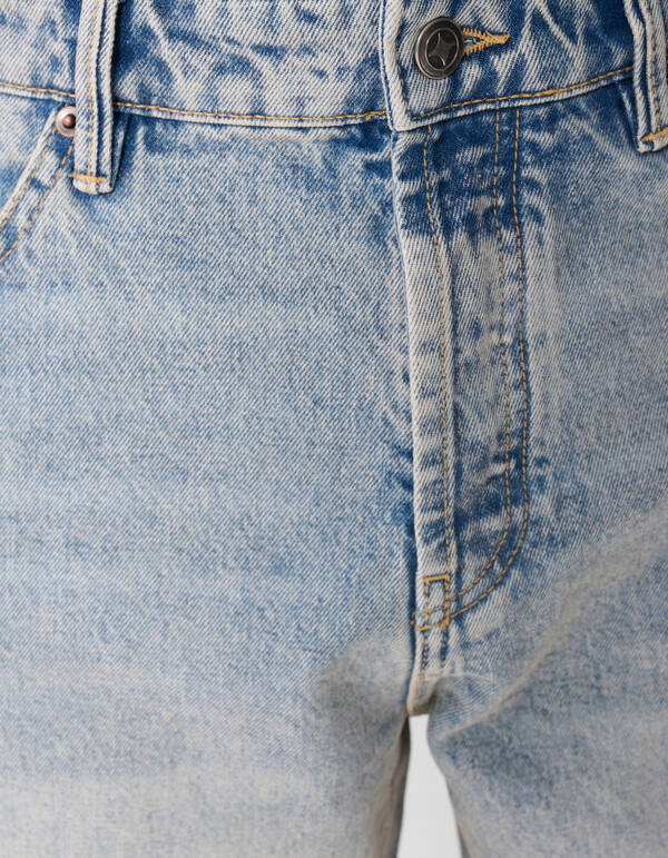 Baggy Fit Jeans Waschblau/Grau L32 SHOEBY MEN