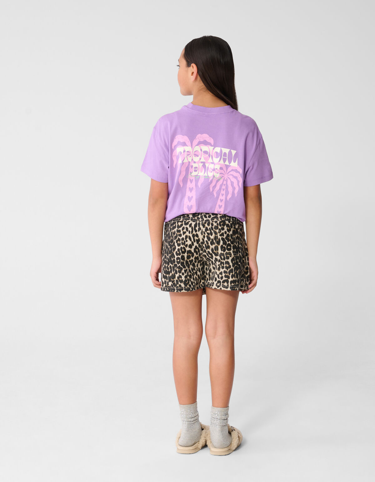 Tropical Bliss Artwork T-Shirt Lila SHOEBY GIRLS