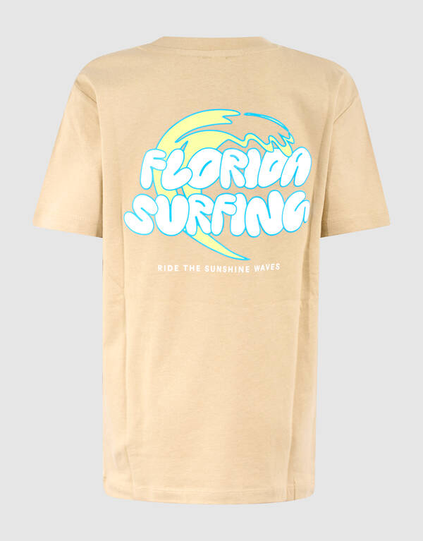 Florida Kunstwerk T-shirt Beige SHOEBY BOYS