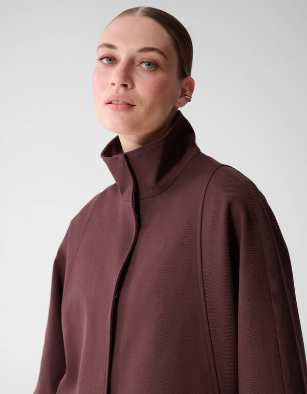 Gewebte Cape Dunkelrot By Mieke SHOEBY WOMEN
