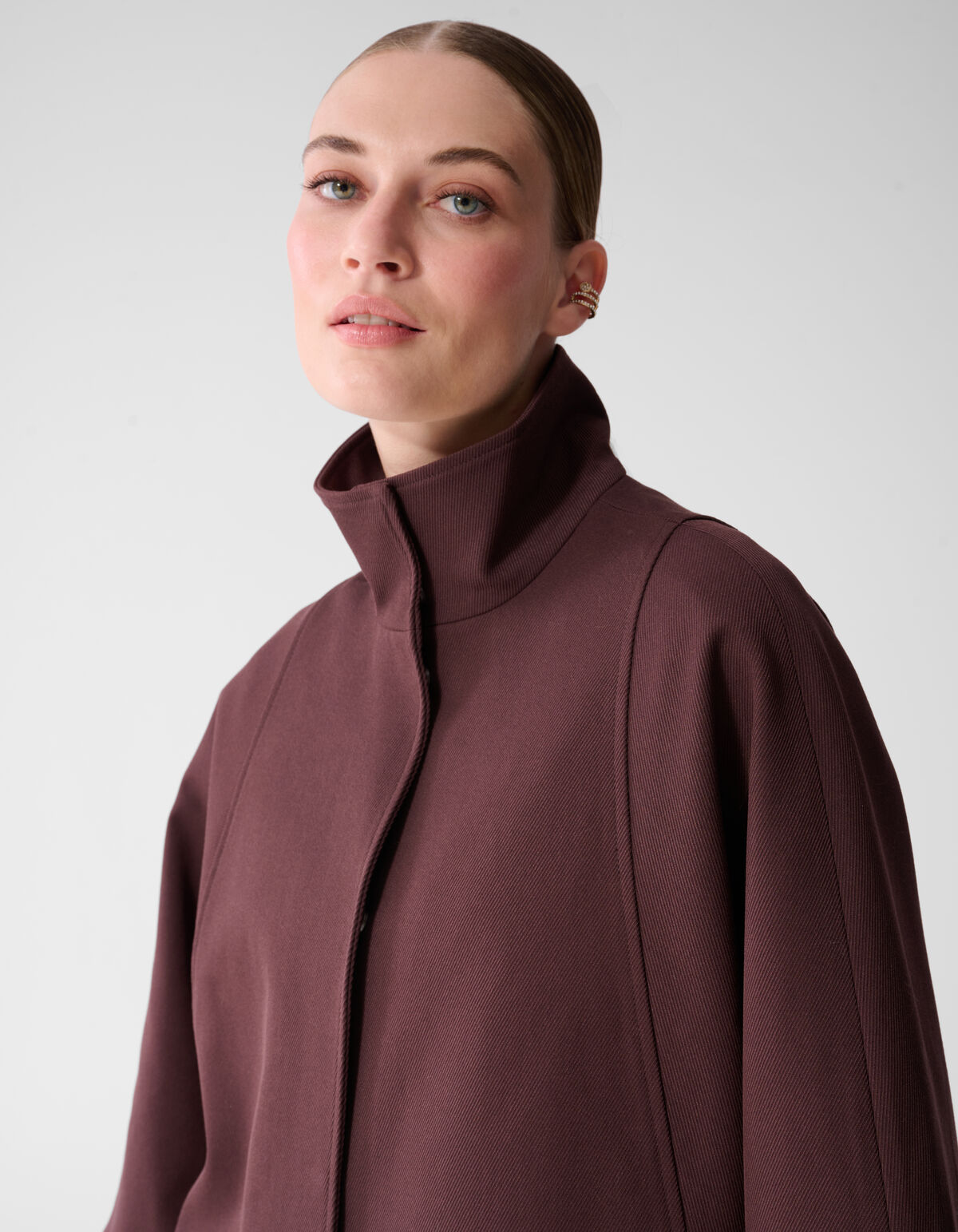 Gewebte Cape Dunkelrot By Mieke SHOEBY WOMEN