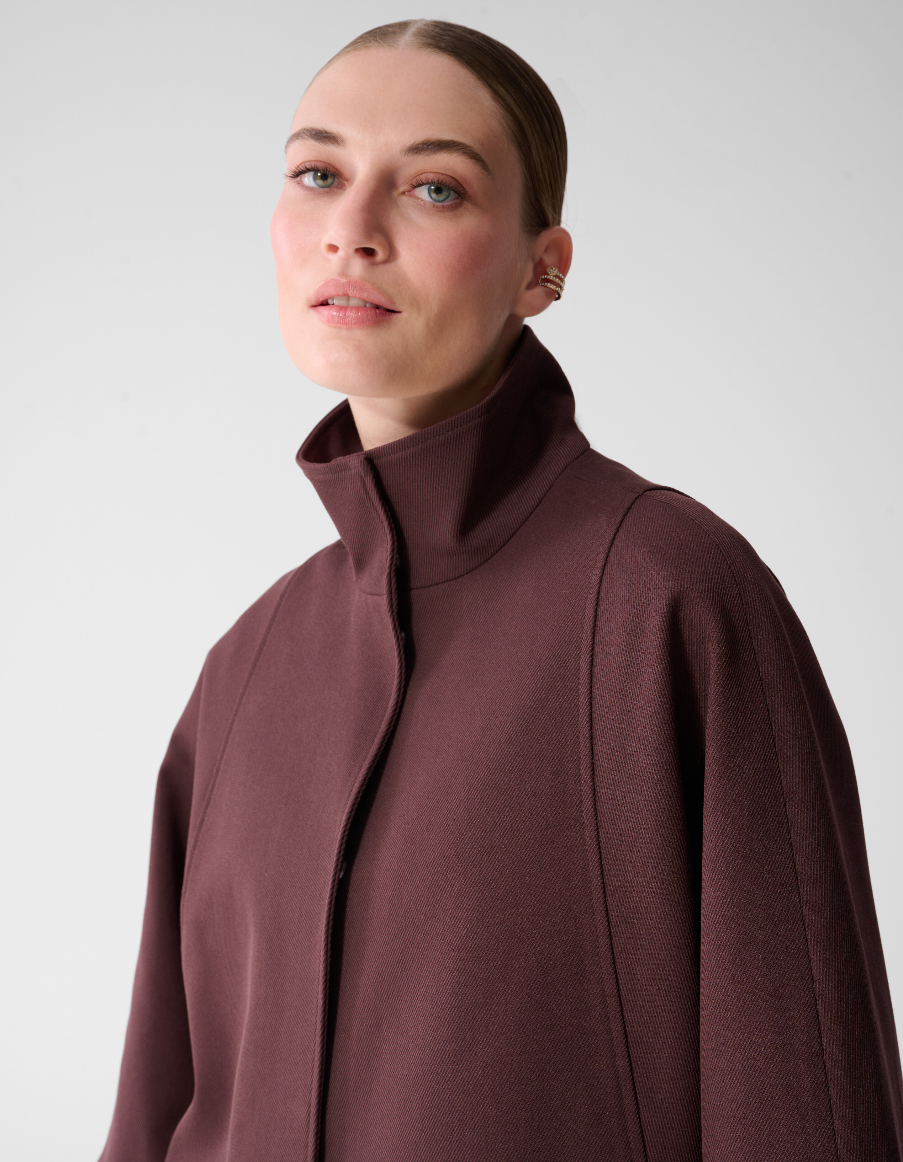 Gewebte Cape Dunkelrot By Mieke SHOEBY WOMEN