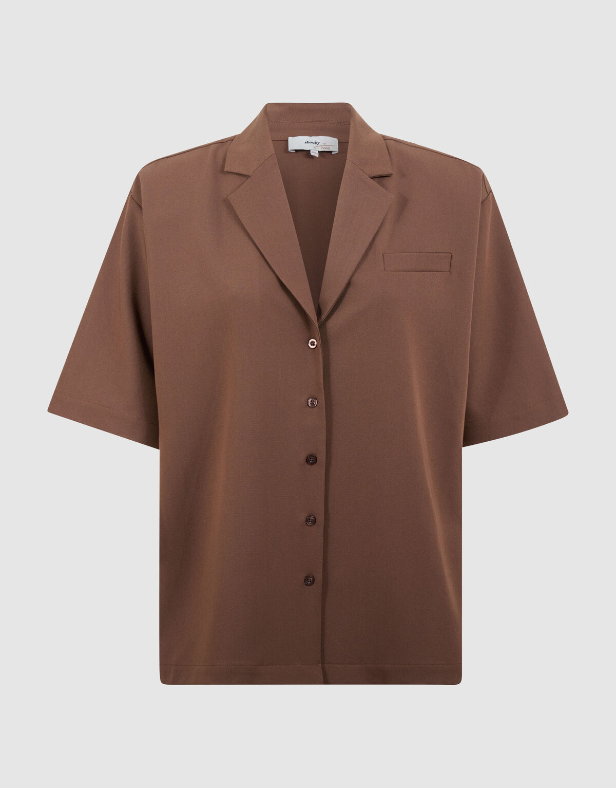 &Uuml;bergro&szlig;e Blazerbluse Braun von Fred SHOEBY WOMEN