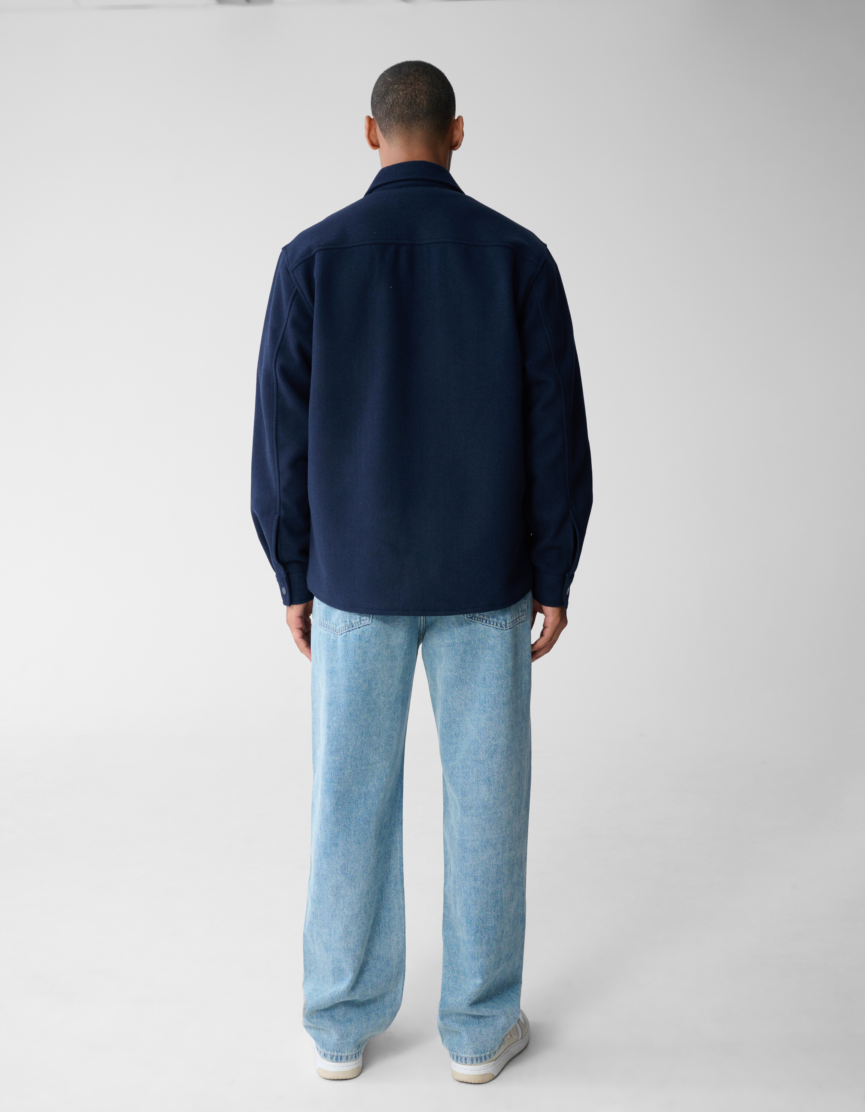 Weiches Zip-Overshirt Dunkelblau SHOEBY MEN