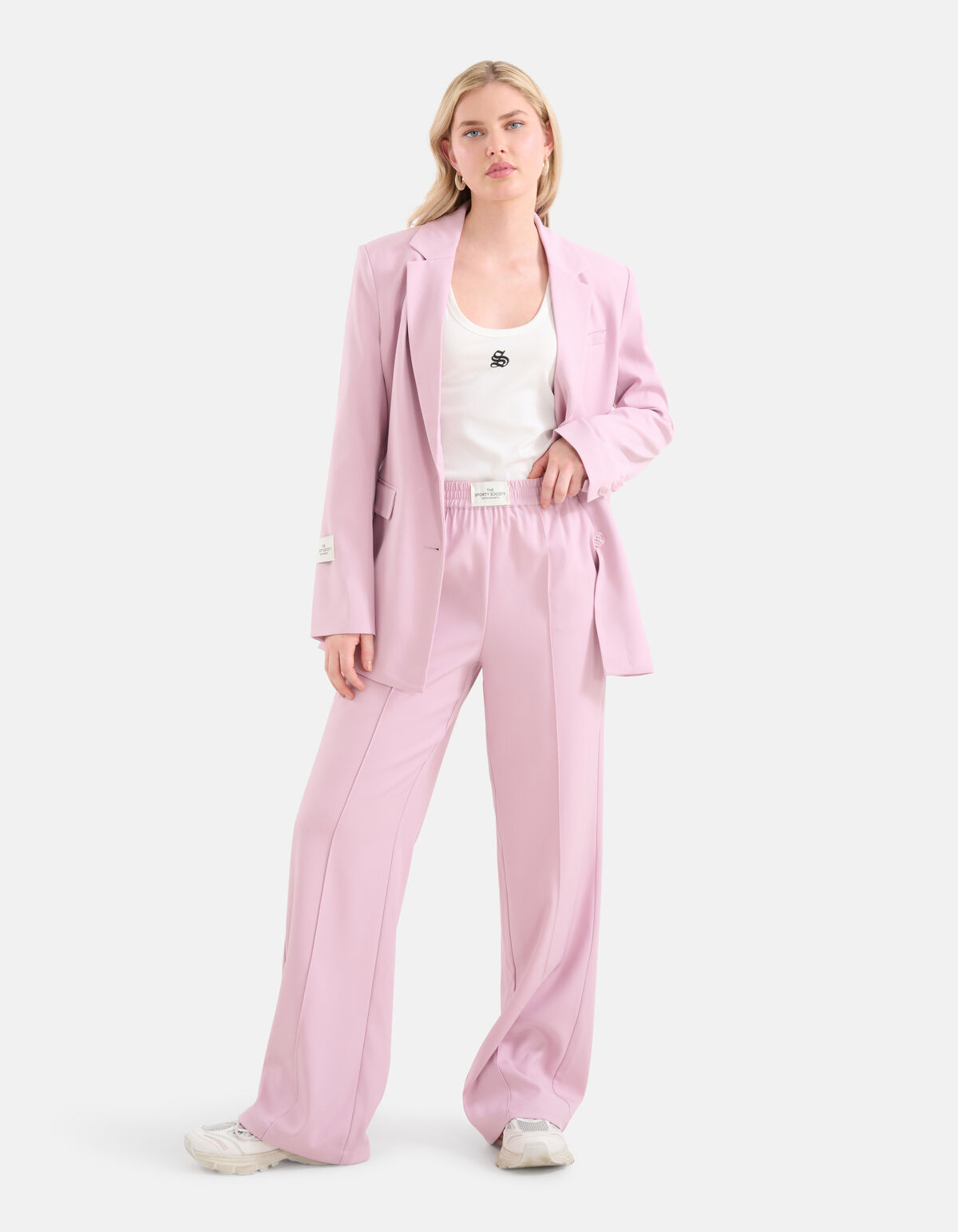 City Label Wide Leg Broek Lichtroze SHOEBY WOMEN