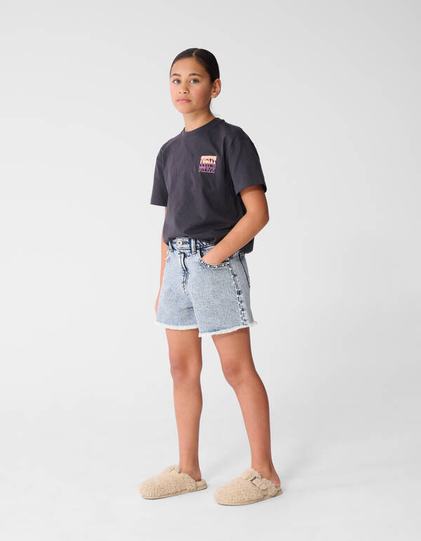 Fruity Artwork T-Shirt Dunkelgrau SHOEBY GIRLS