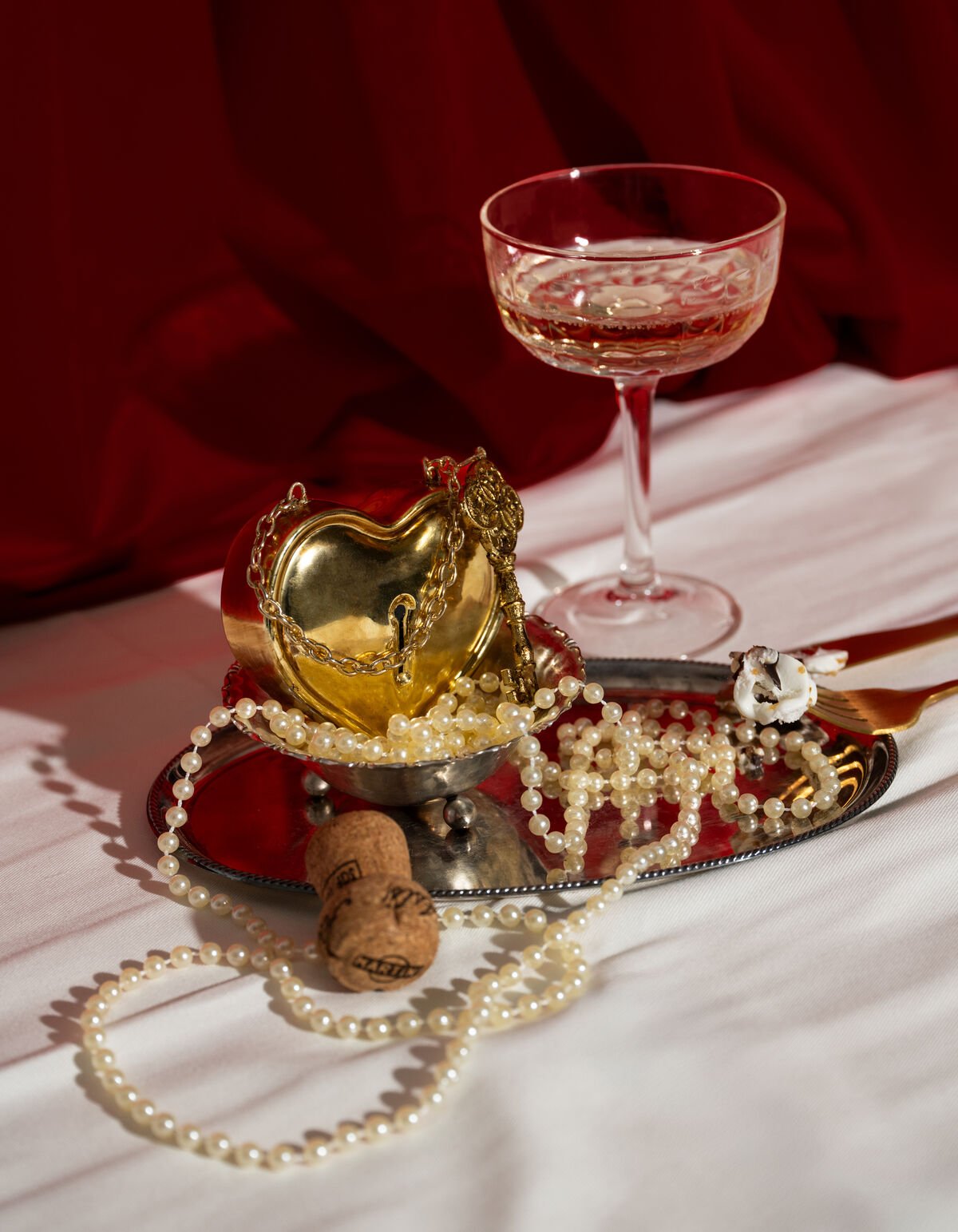 Lock Heart Weihnachtskugel Gold von Fred SHOEBY ACCESSOIRES