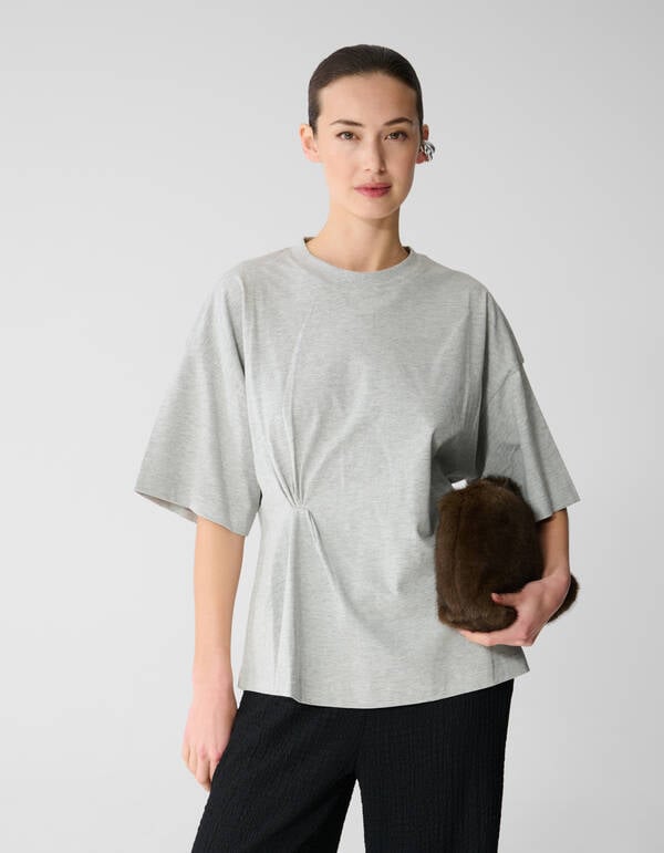 Knot T-Shirt Hellgrau SHOEBY WOMEN