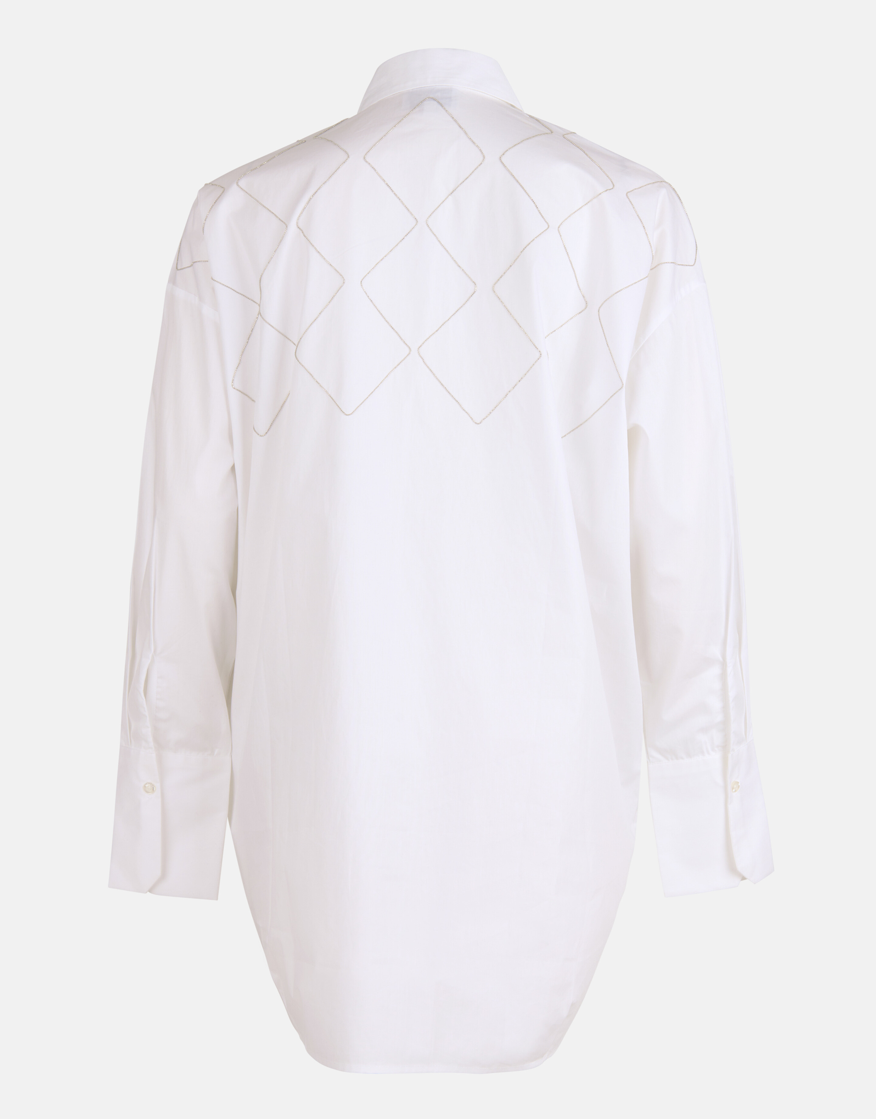 Ketten-Popeline-Bluse Weiß von Mieke SHOEBY WOMEN