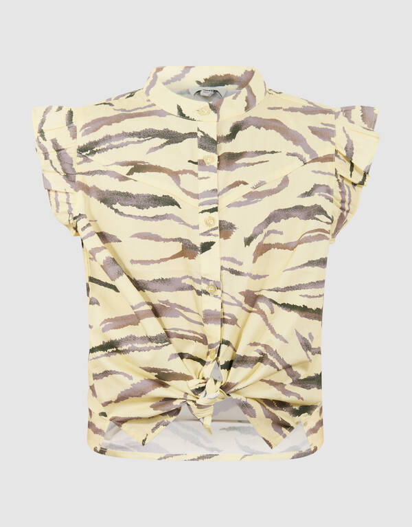 Tiger R&uuml;schentop Hellgelb SHOEBY GIRLS