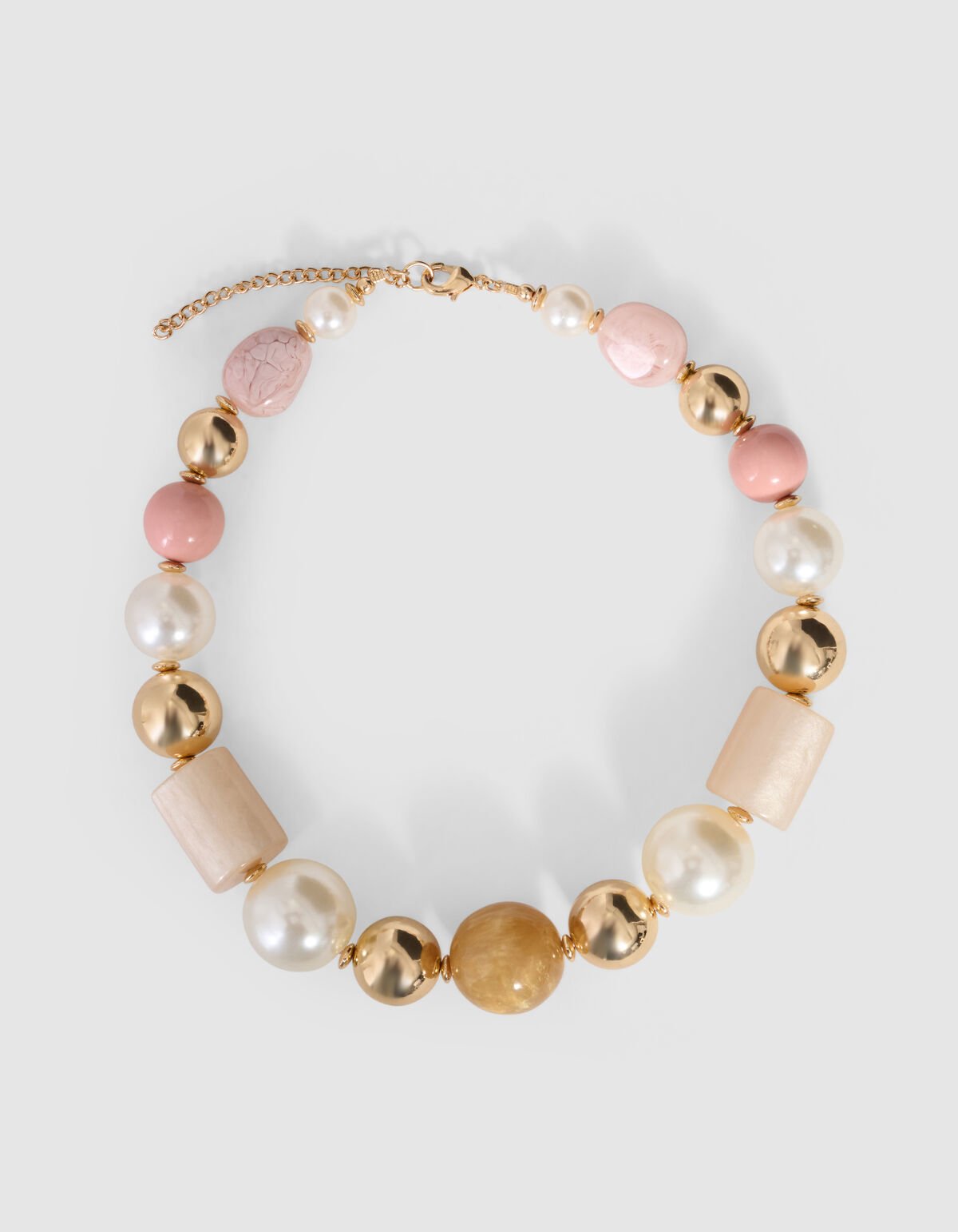 Bunte Steinkette Gold SHOEBY ACCESSOIRES