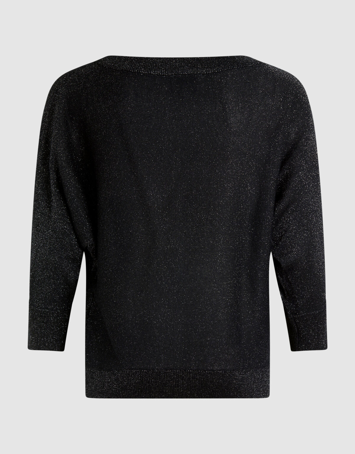 Glitzer Fledermausärmel Pullover Schwarz SHOEBY WOMEN