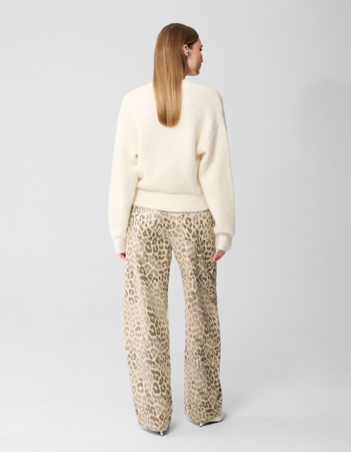 Leoparden Baggy Fit Jeans Hellbraun SHOEBY WOMEN