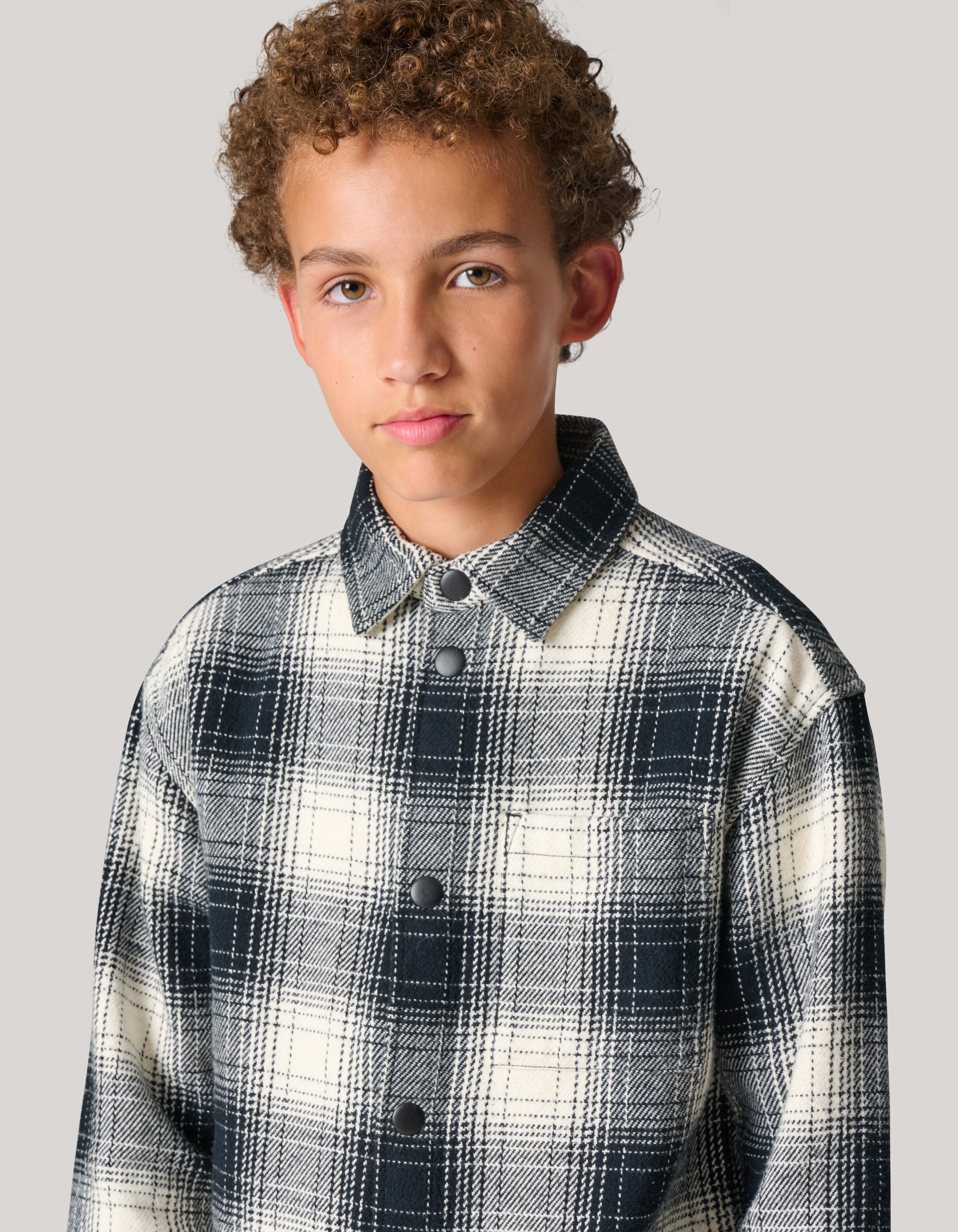Geblockte Jacke schwarz/off-weiß SHOEBY BOYS