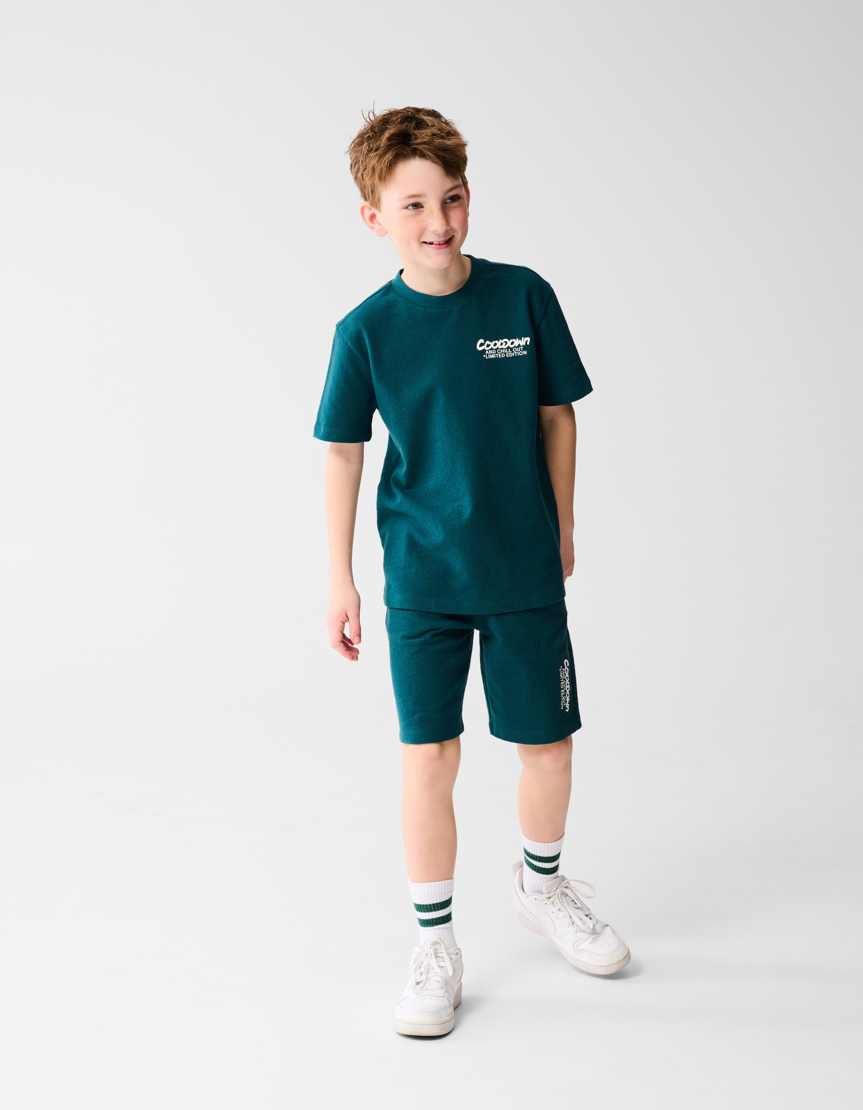 Text T-shirt Grün SHOEBY BOYS