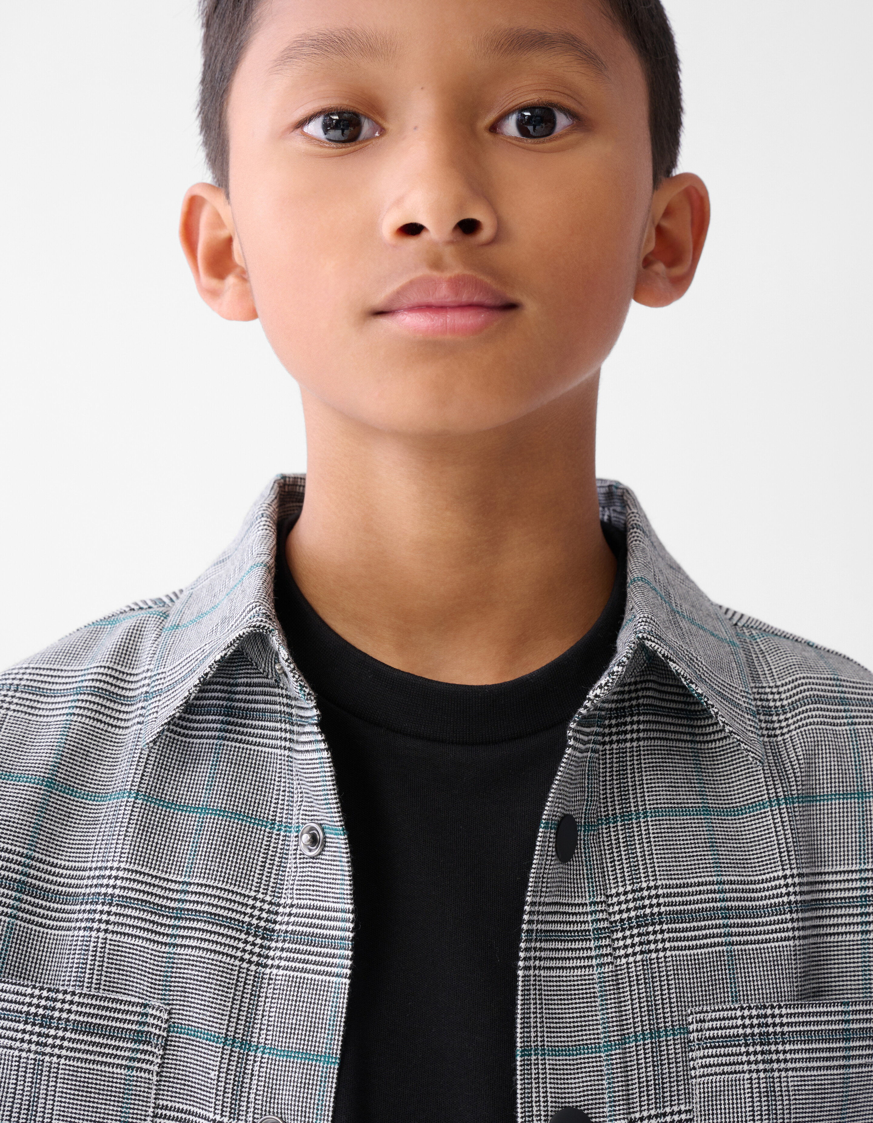 Kariertes &Uuml;berhemd Grau SHOEBY BOYS