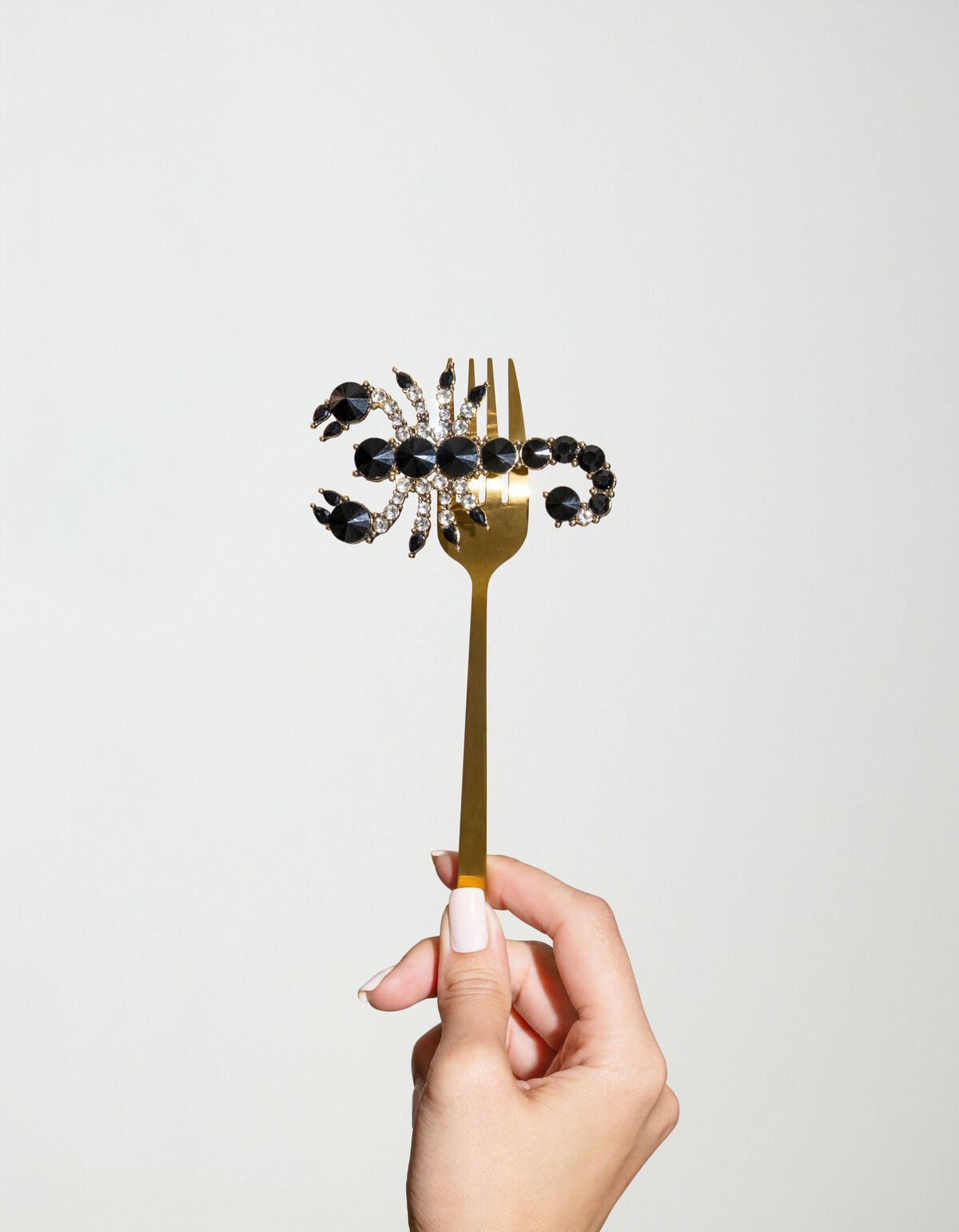 Scorpio-Brosche Schwarz von Fred SHOEBY ACCESSOIRES