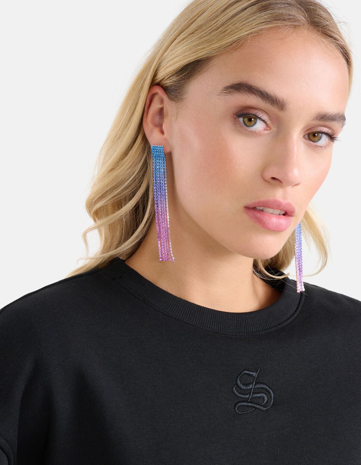 Ombre Strass-Ohrringe Blau SHOEBY ACCESSOIRES