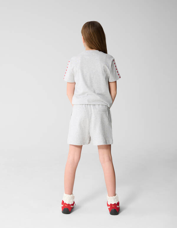 Heart Artwork T-Shirt Hellgrau SHOEBY GIRLS