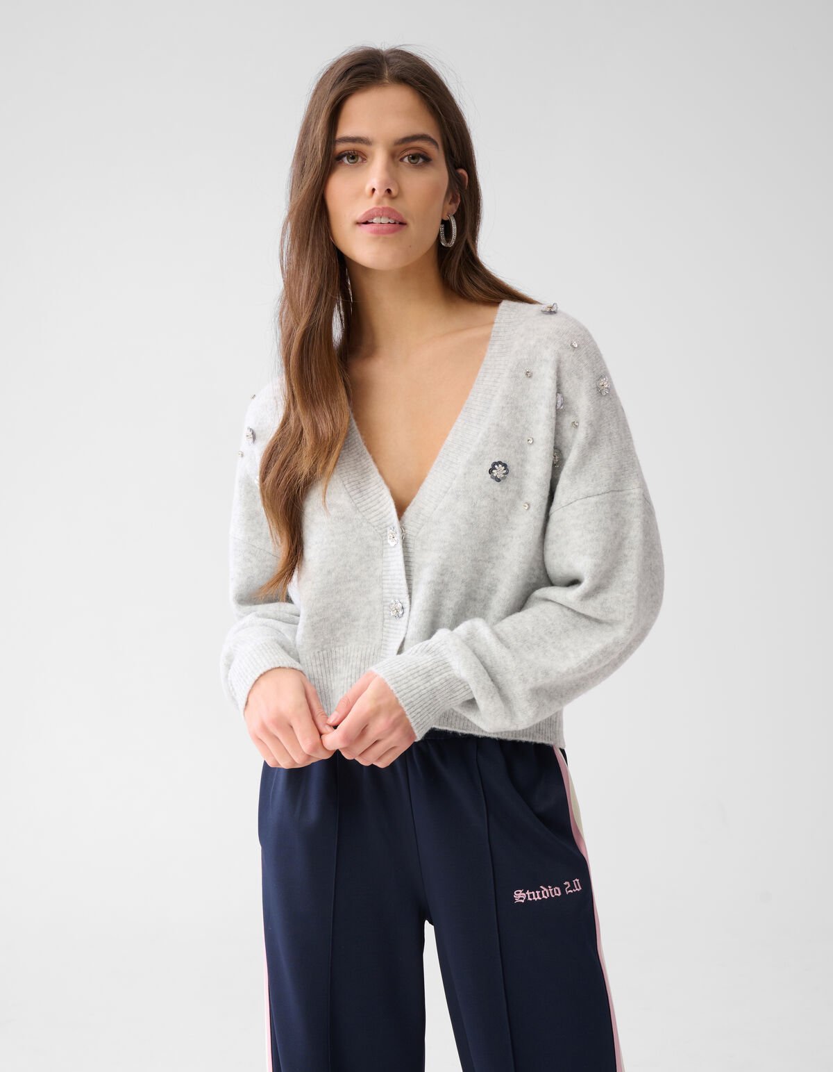 Strassweste Grau SHOEBY WOMEN