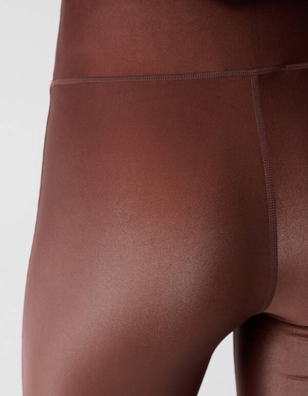 Glänzende Leggings Braun SHOEBY WOMEN