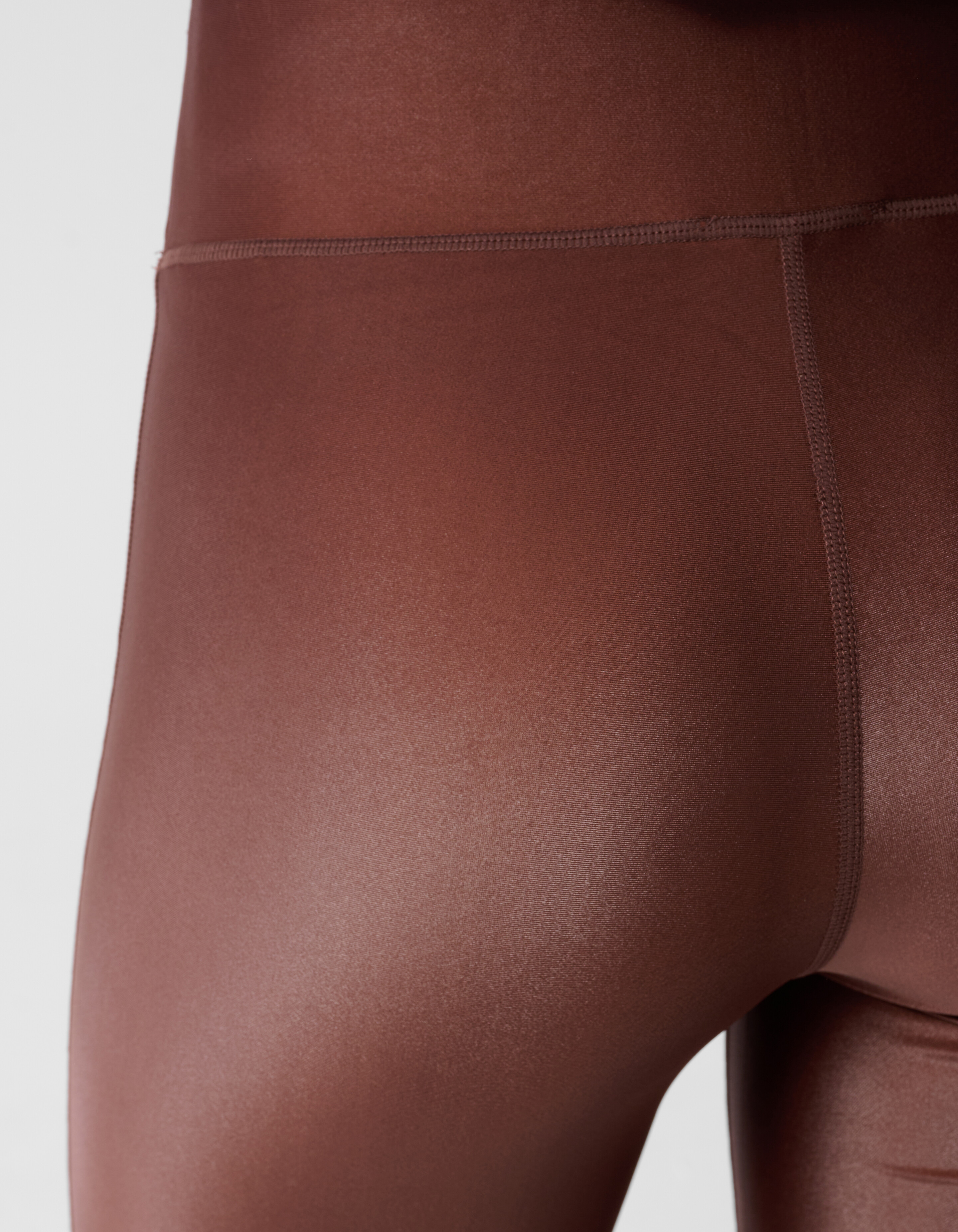 Glänzende Leggings Braun SHOEBY WOMEN