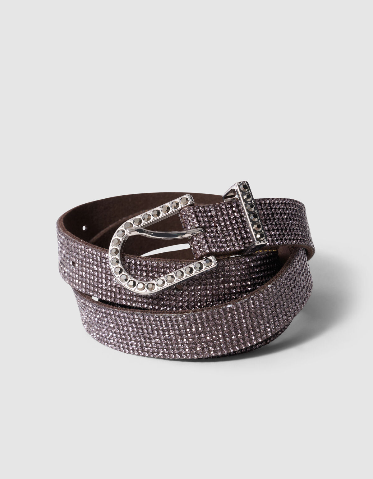 Strass G&uuml;rtel Braun SHOEBY ACCESSOIRES